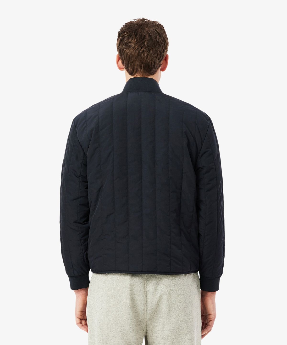 라코스테(LACOSTE) 남성 세로 퀄팅 블루종 BH6246-56G 350