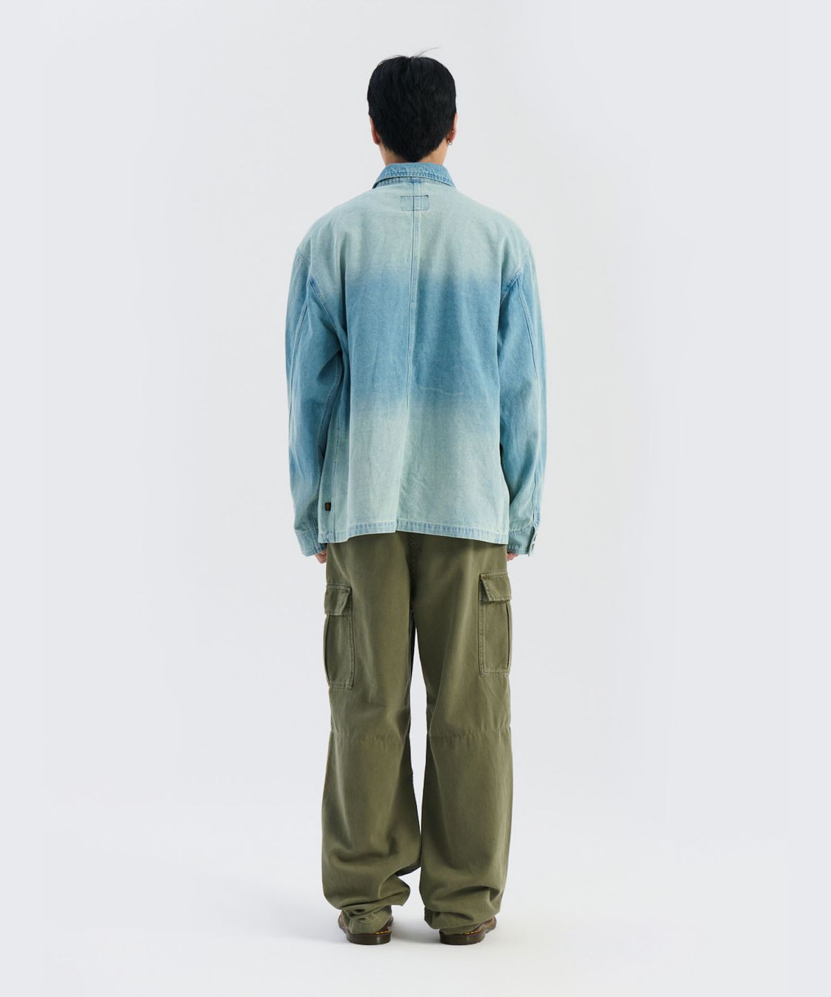 알파 인더스트리(ALPHA INDUSTRIES) 데님 릴랙스드 초어 코트 데님 블루