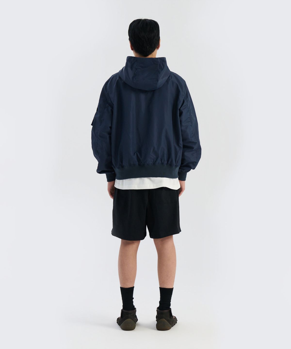 알파 인더스트리(ALPHA INDUSTRIES) L-2B 후디드 헌터 플라이트 자켓 레플리카 블루