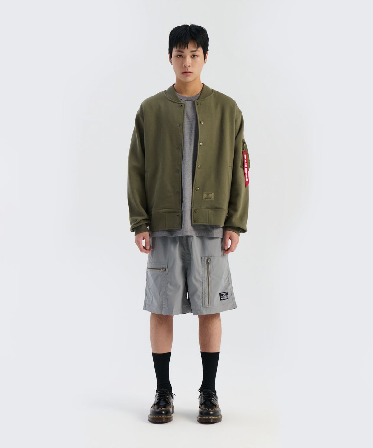 알파 인더스트리(ALPHA INDUSTRIES) MA-1 플리스 자켓 OG-107 그린