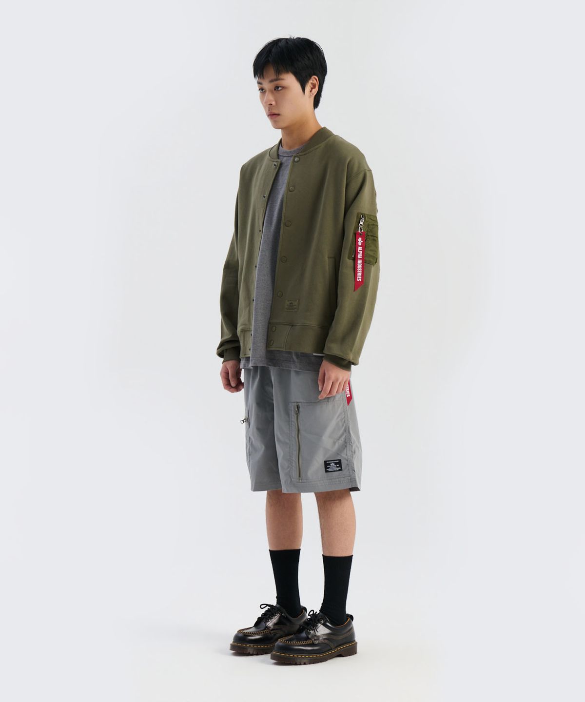 알파 인더스트리(ALPHA INDUSTRIES) MA-1 플리스 자켓 OG-107 그린