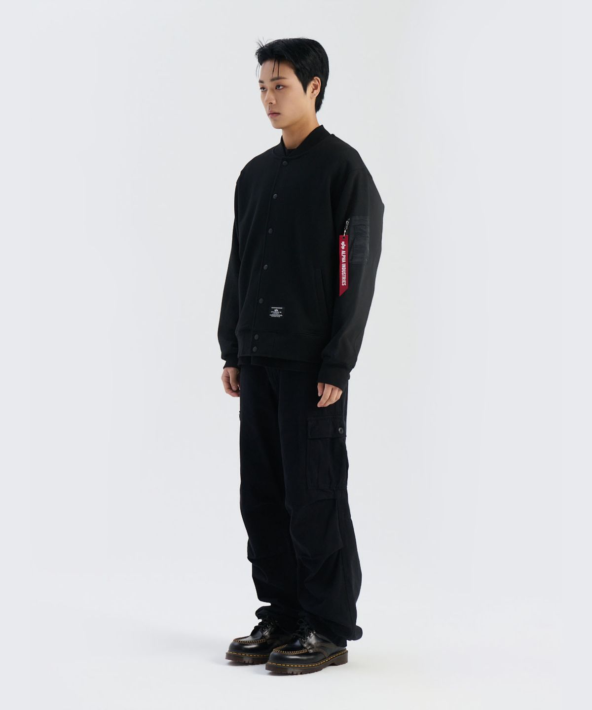 알파 인더스트리(ALPHA INDUSTRIES) MA-1 플리스 자켓 블랙