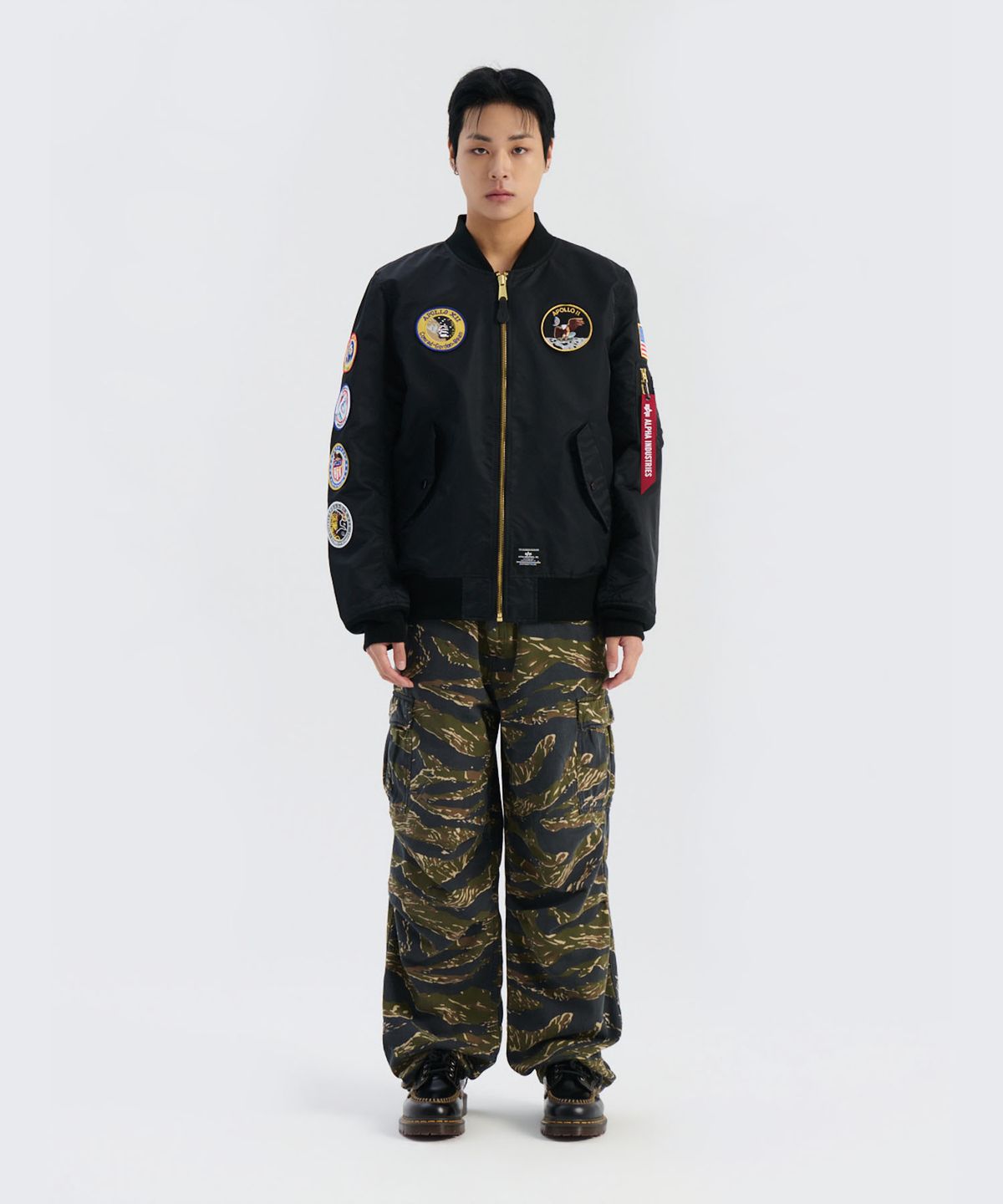 알파 인더스트리(ALPHA INDUSTRIES) L-2B 아폴로 젠 II 플라이트 자켓 블랙
