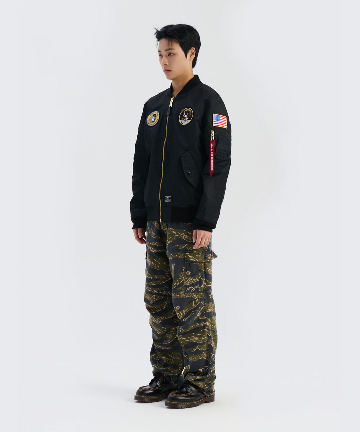 알파 인더스트리(ALPHA INDUSTRIES) L-2B 아폴로 젠 II 플라이트 자켓 블랙