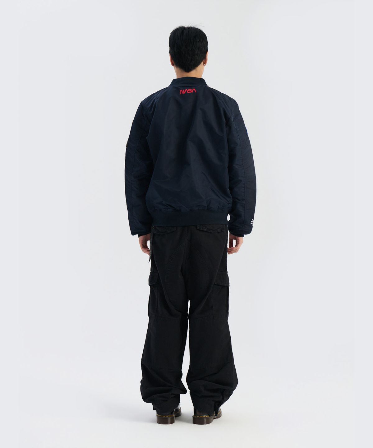 알파 인더스트리(ALPHA INDUSTRIES) L-2B 나사 젠 II 플라이트 자켓 레플리카 블루