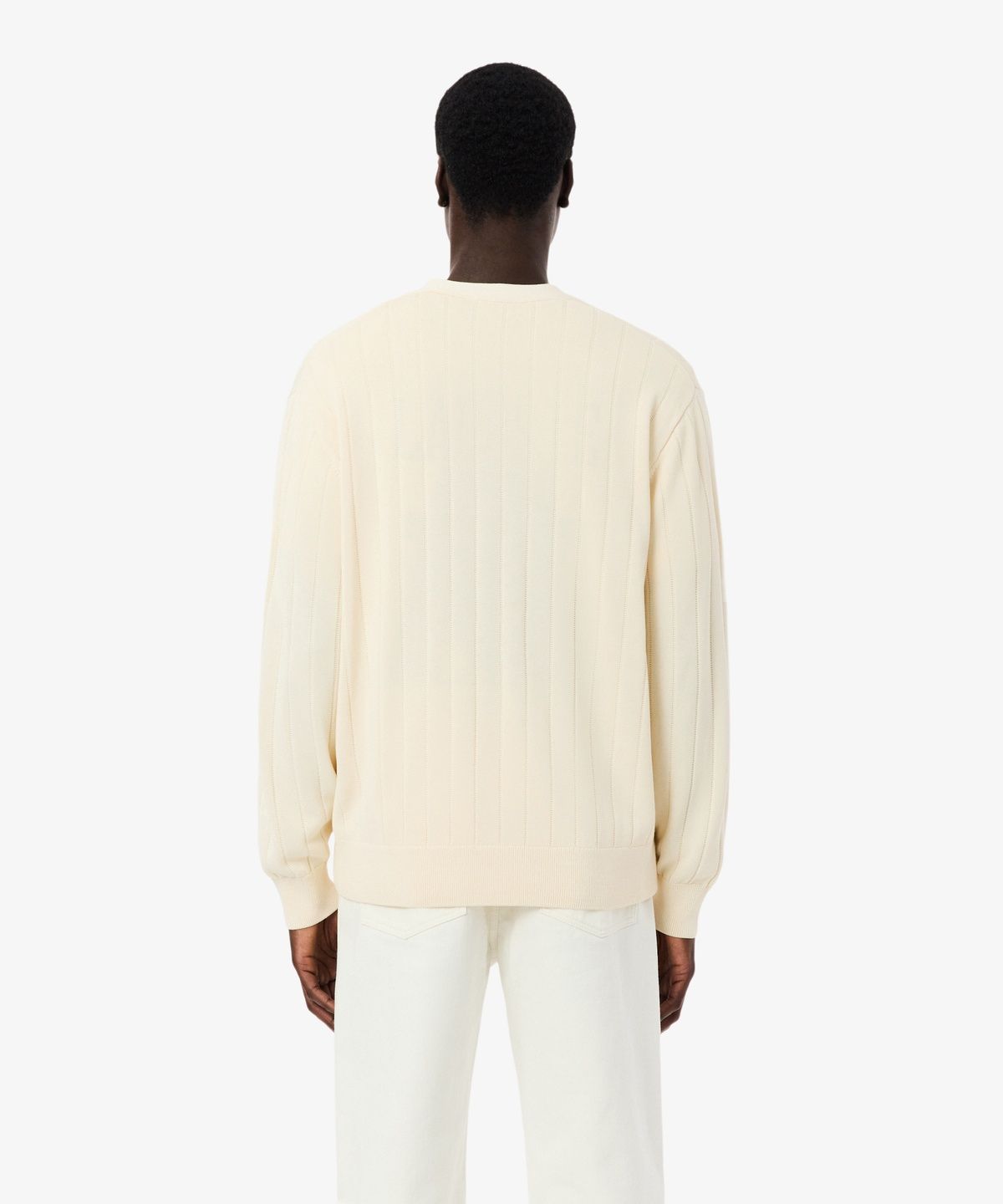 라코스테(LACOSTE) 남성 PARIS PACK 립조직 V넥 가디건 AH1039-56G 056