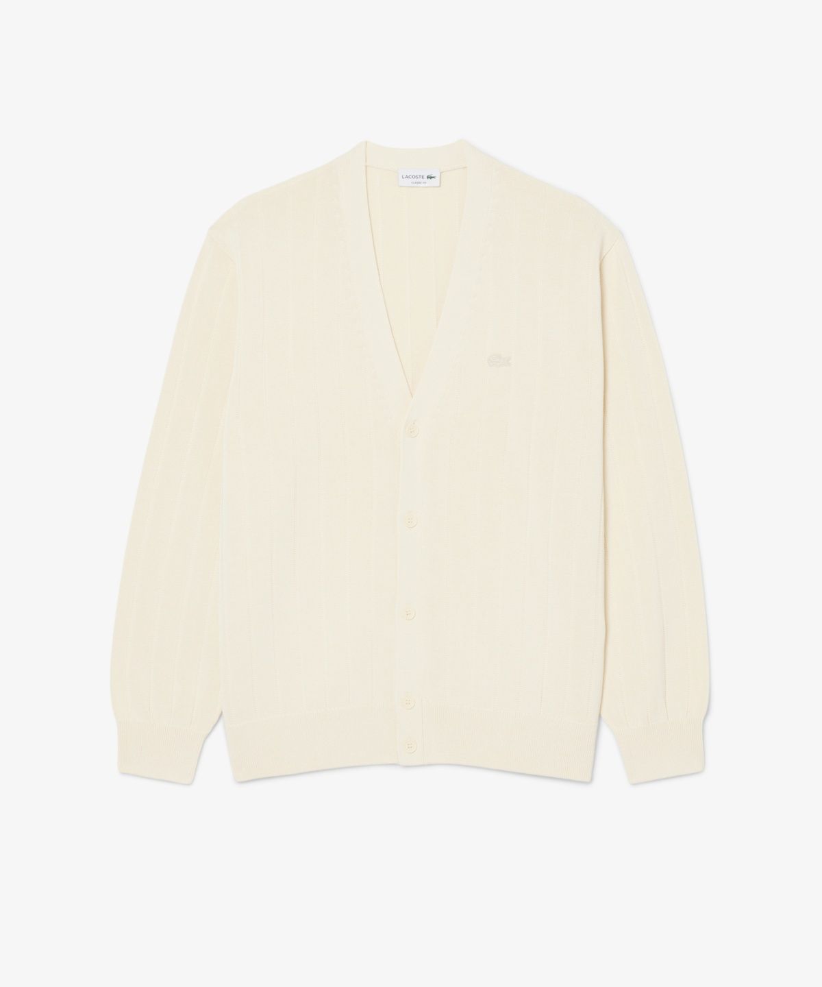 라코스테(LACOSTE) 남성 PARIS PACK 립조직 V넥 가디건 AH1039-56G 056