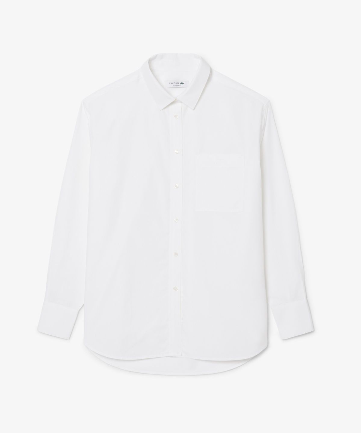 라코스테(LACOSTE) 여성 오버핏 클래식 포플린 셔츠 CF1054-56G 001