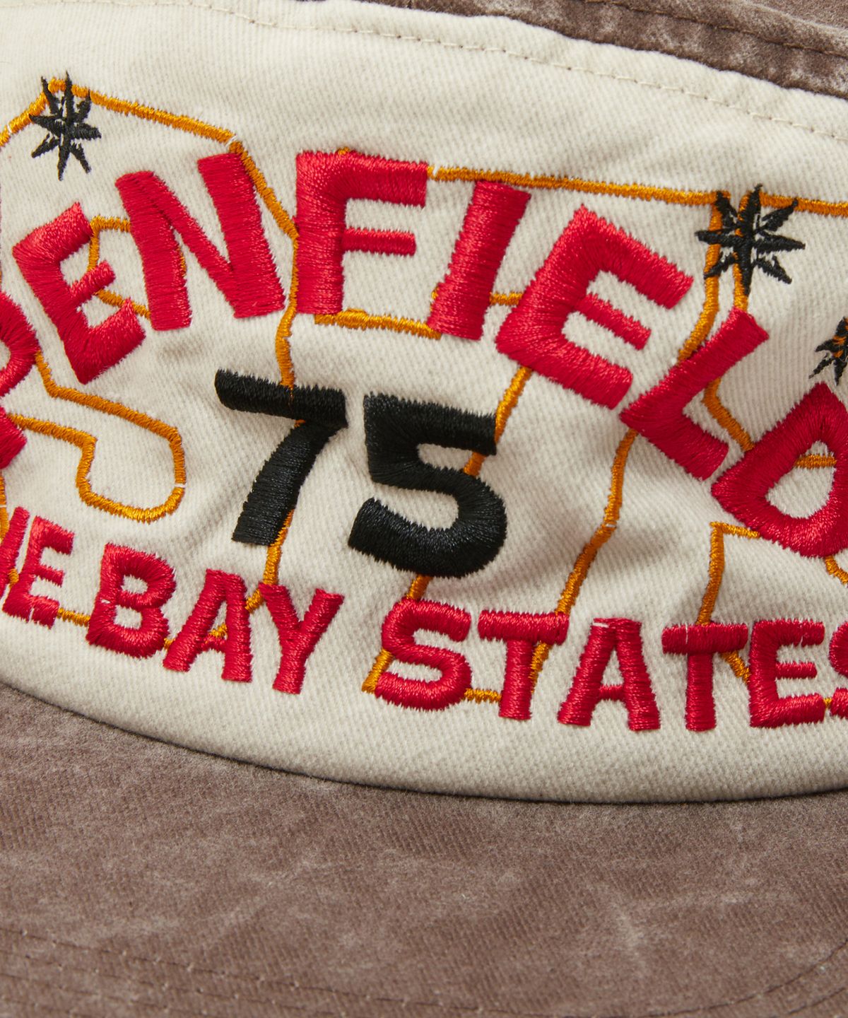 펜필드(PENFIELD) 워시드 베이스테이트 75 트러커 캡 브라운_FS7AH43U