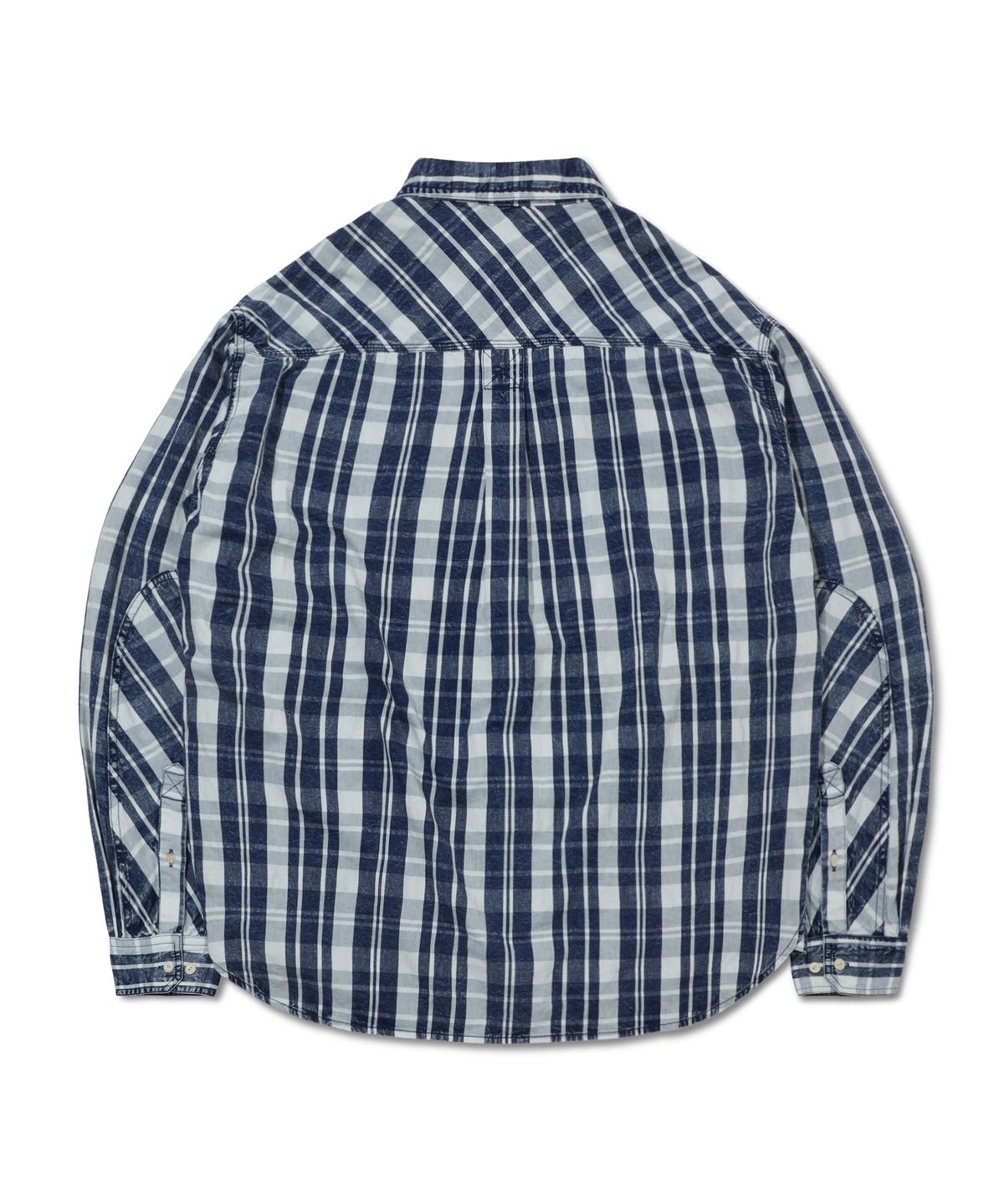 펜필드(PENFIELD) 워시드 인디고 체크 셔츠 인디고_FS2WR01U