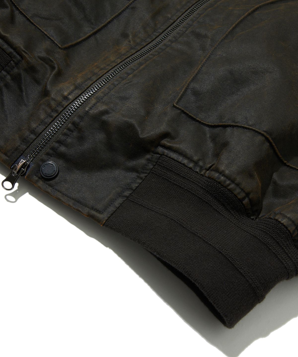 펜필드(PENFIELD) 워시드 코튼 MA-1 자켓 블랙_FS1WJ17U