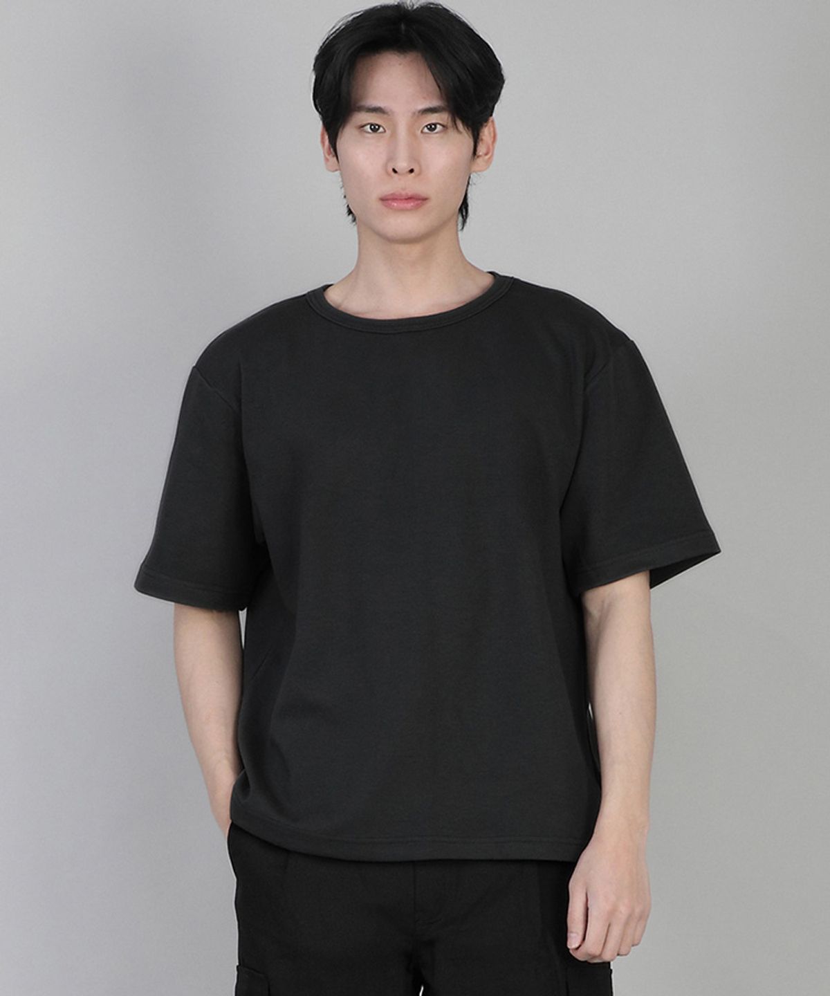 세인트크루(SAINTCREW) 무지 R넥 반팔티 RSR-880 블랙