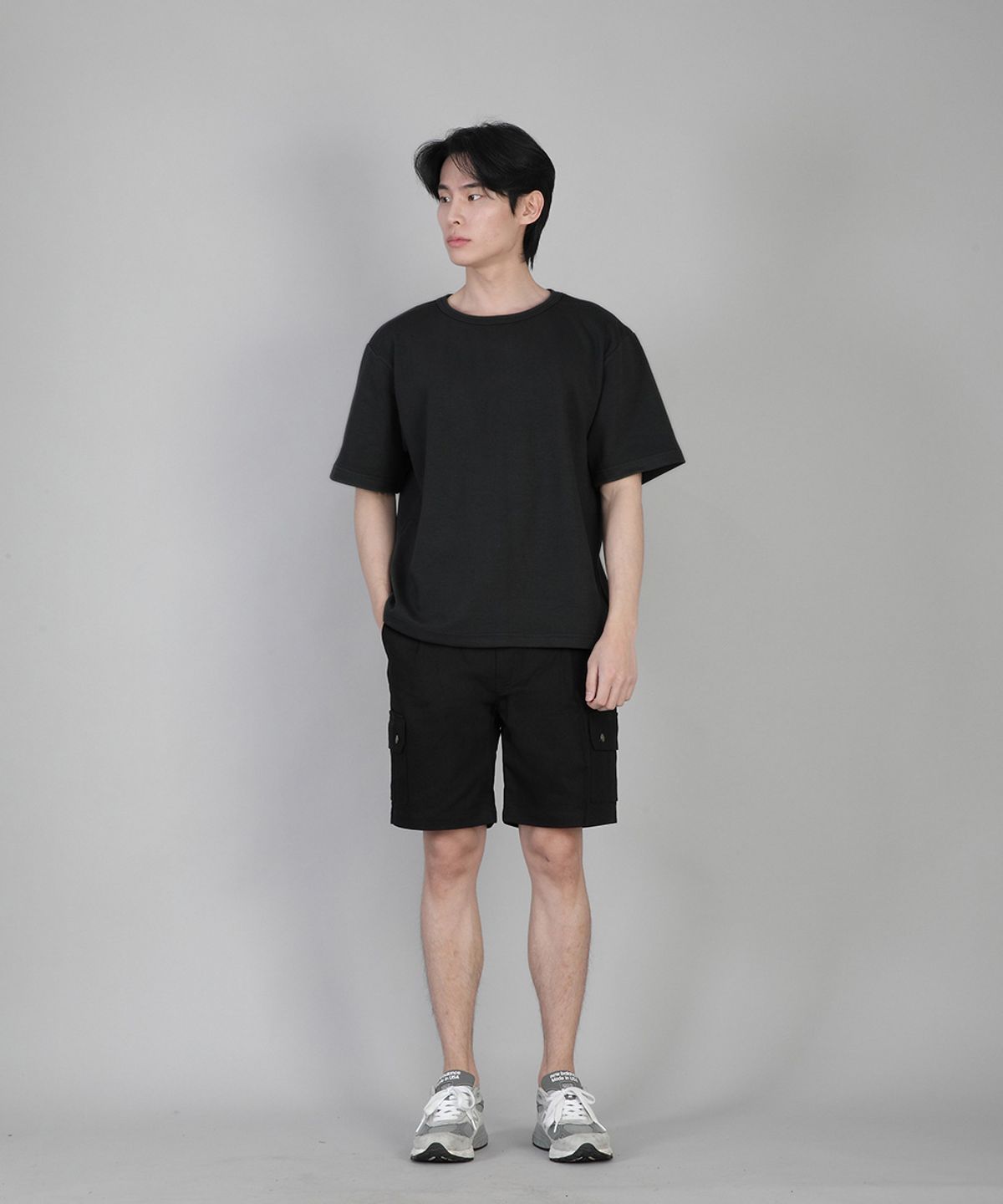 세인트크루(SAINTCREW) 무지 R넥 반팔티 RSR-880 블랙