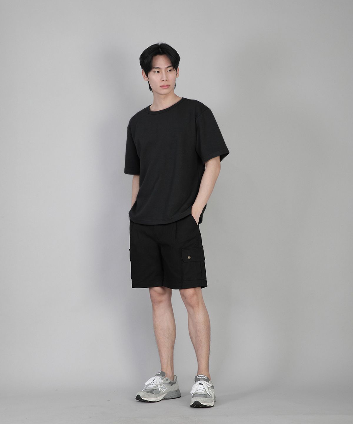 세인트크루(SAINTCREW) 무지 R넥 반팔티 RSR-880 블랙