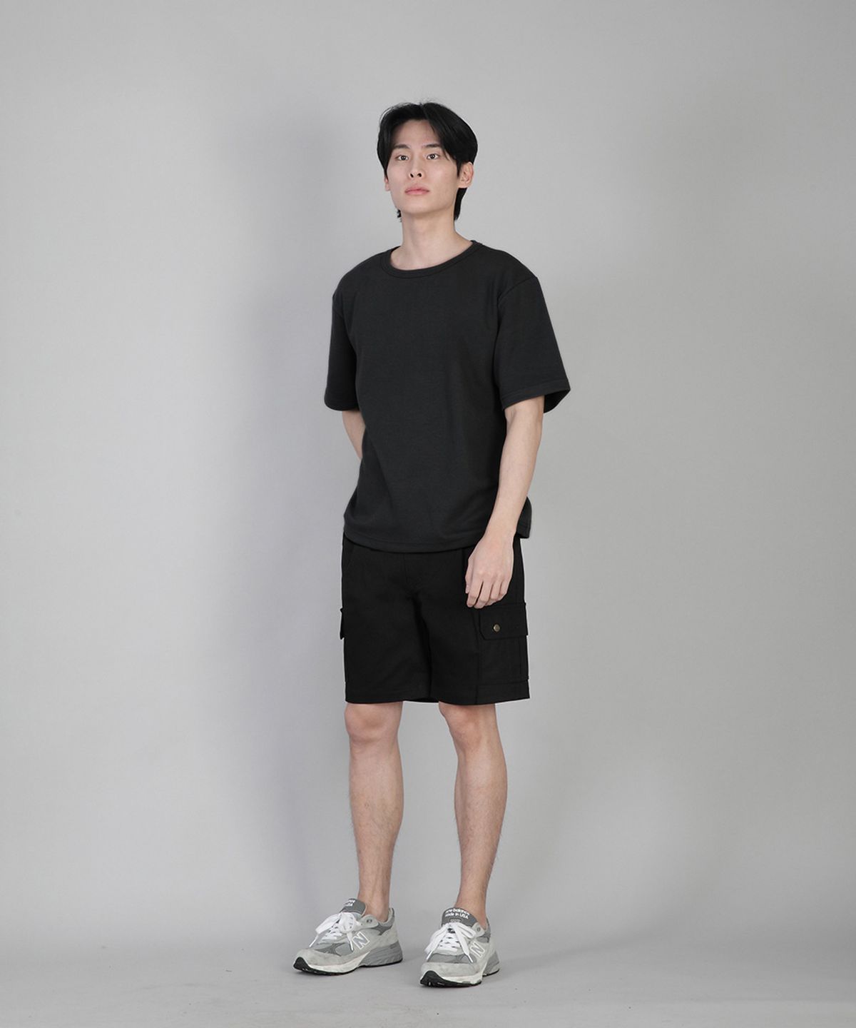 세인트크루(SAINTCREW) 무지 R넥 반팔티 RSR-880 블랙