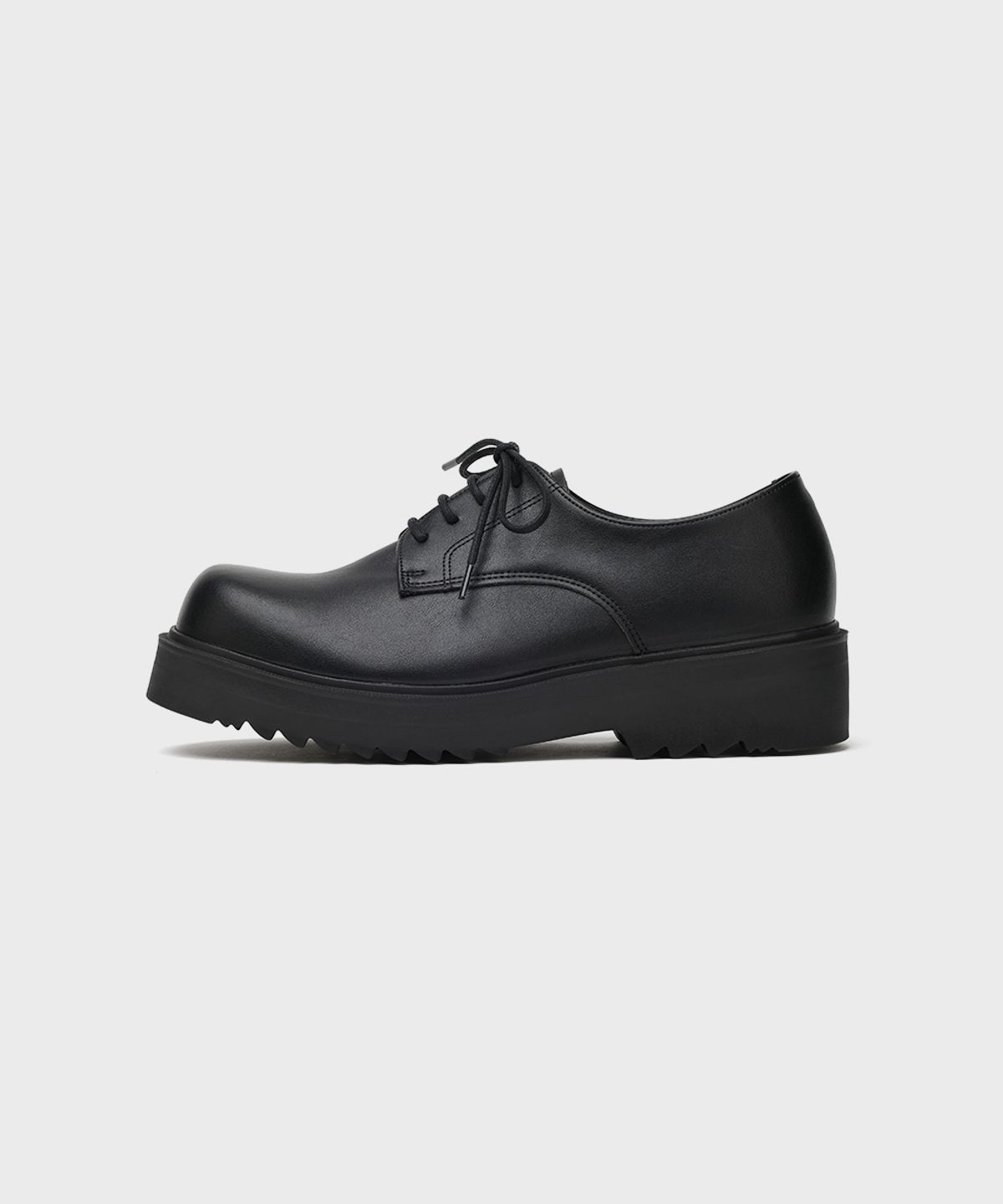 피렌체 아뜨리에(FIRENZE ATELIER) [SECOND.A Light] 볼륨 라운드토 5CM 더비 SL27 [MATT BLACK]