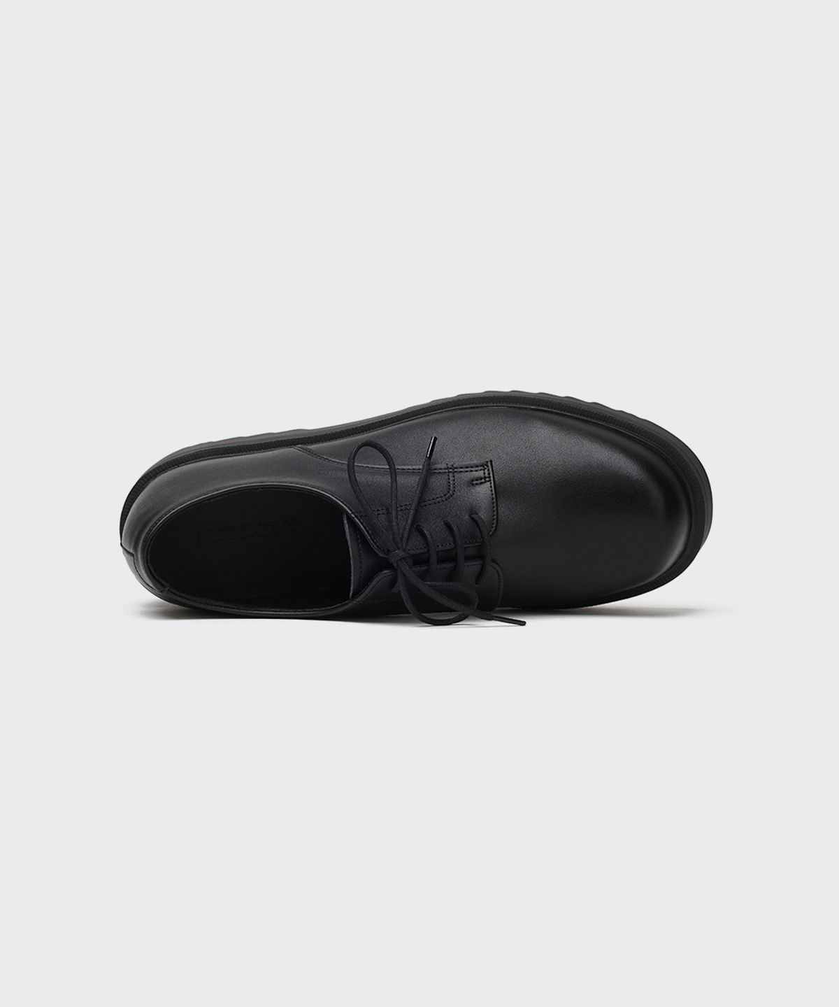 피렌체 아뜨리에(FIRENZE ATELIER) [SECOND.A Light] 볼륨 라운드토 5CM 더비 SL27 [MATT BLACK]