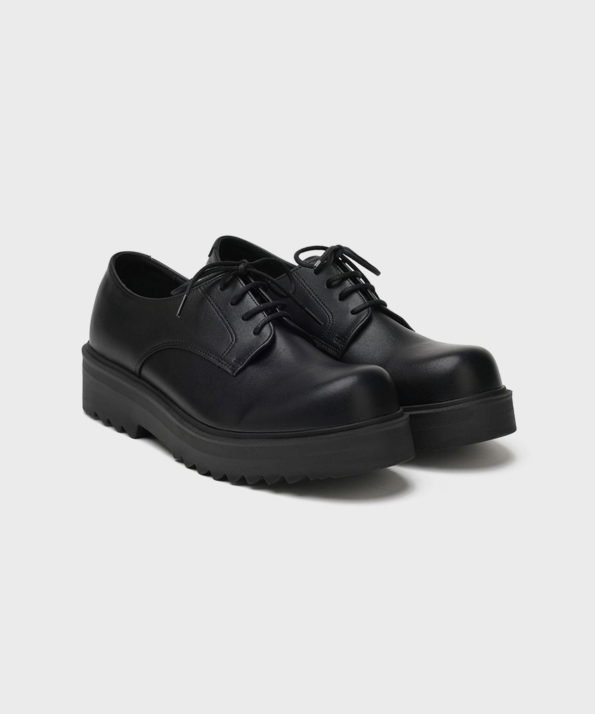 피렌체 아뜨리에(FIRENZE ATELIER) [SECOND.A Light] 볼륨 라운드토 5CM 더비 SL27 [MATT BLACK]