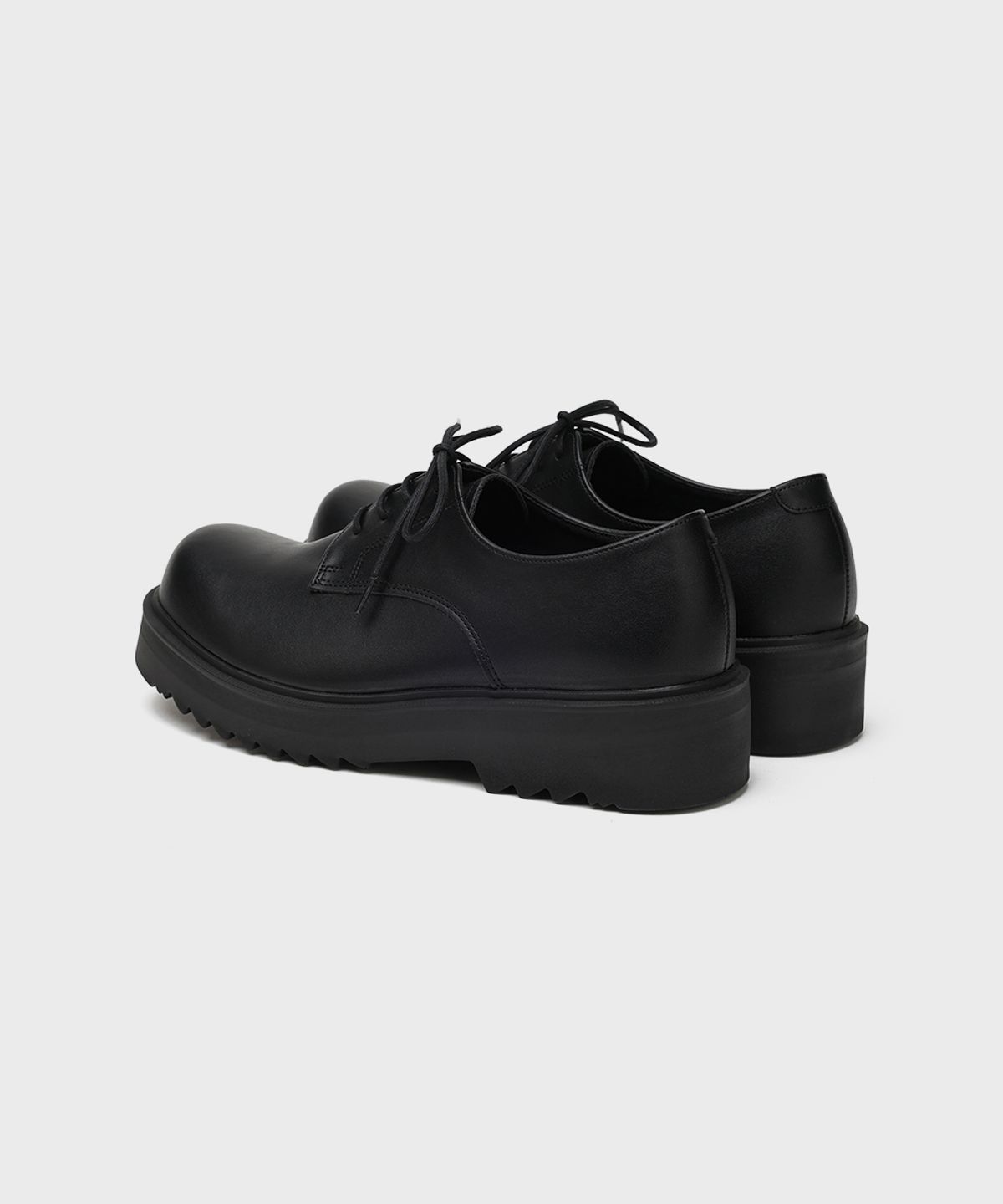 피렌체 아뜨리에(FIRENZE ATELIER) [SECOND.A Light] 볼륨 라운드토 5CM 더비 SL27 [MATT BLACK]