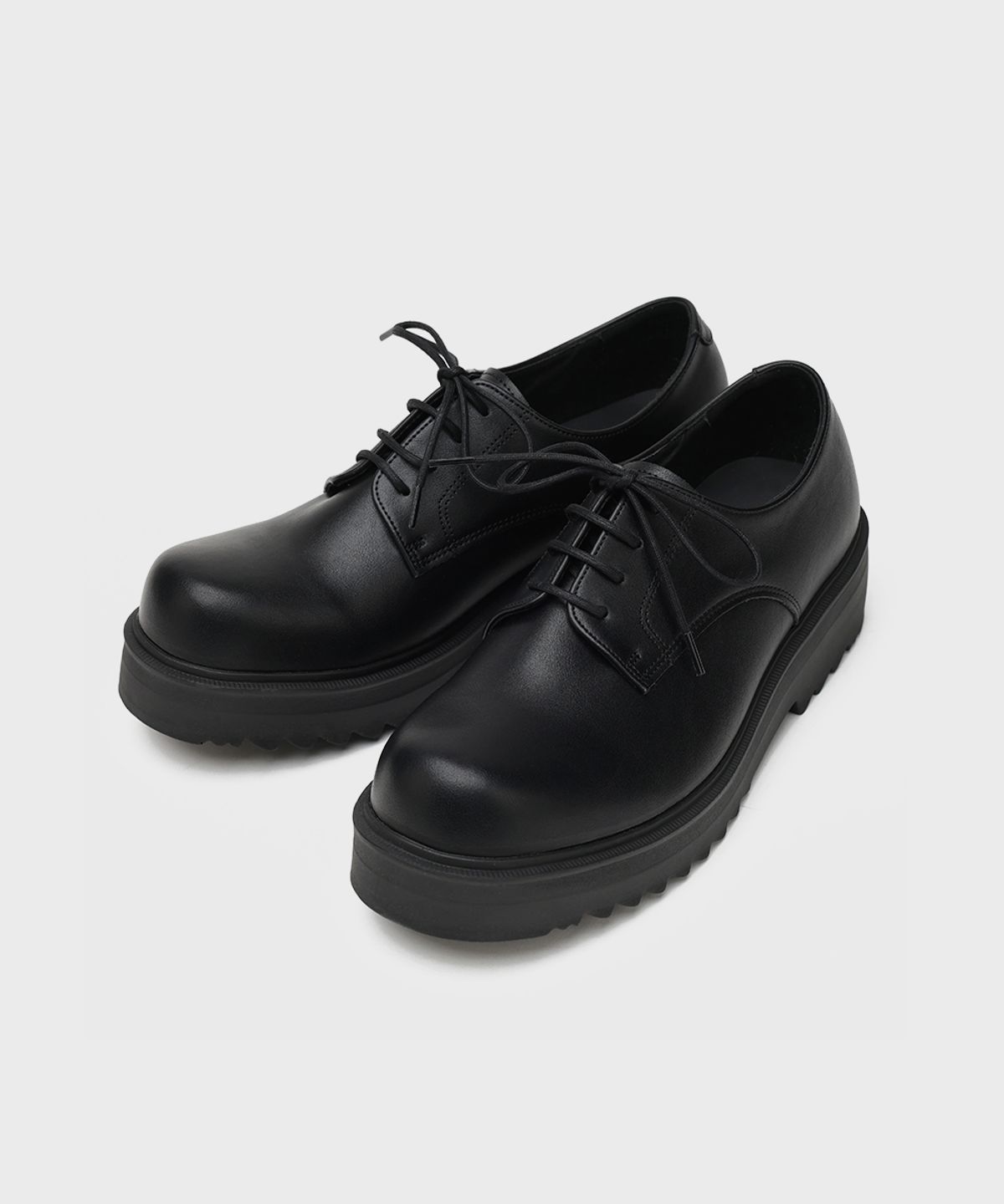 피렌체 아뜨리에(FIRENZE ATELIER) [SECOND.A Light] 볼륨 라운드토 5CM 더비 SL27 [MATT BLACK]