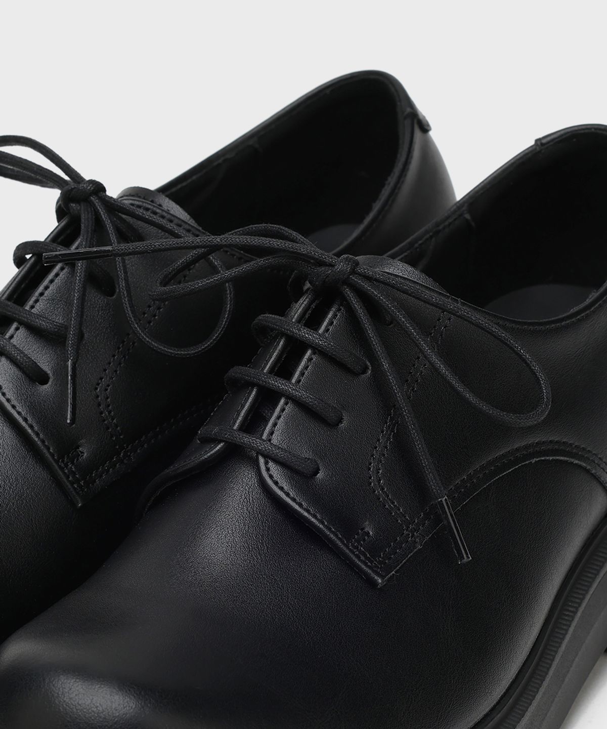 피렌체 아뜨리에(FIRENZE ATELIER) [SECOND.A Light] 볼륨 라운드토 5CM 더비 SL27 [MATT BLACK]