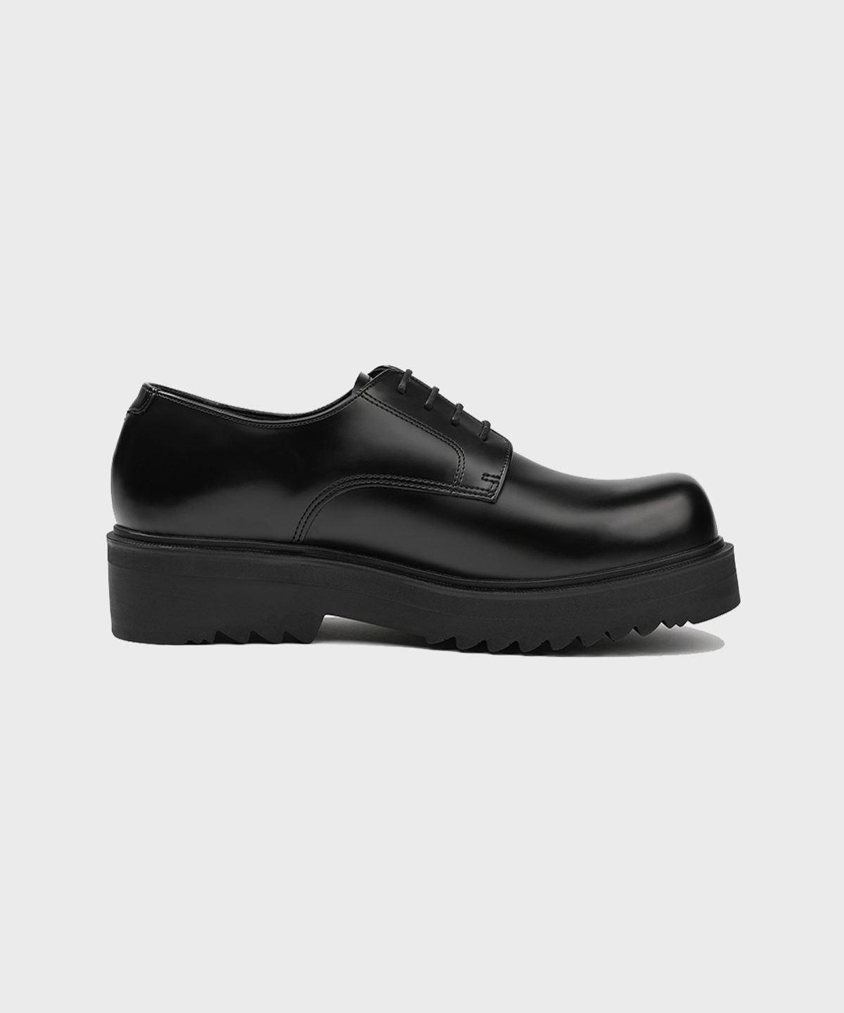 피렌체 아뜨리에(FIRENZE ATELIER) [SECOND.A Light] 볼륨 라운드토 5CM 더비 SL27 [SHINE BLACK]