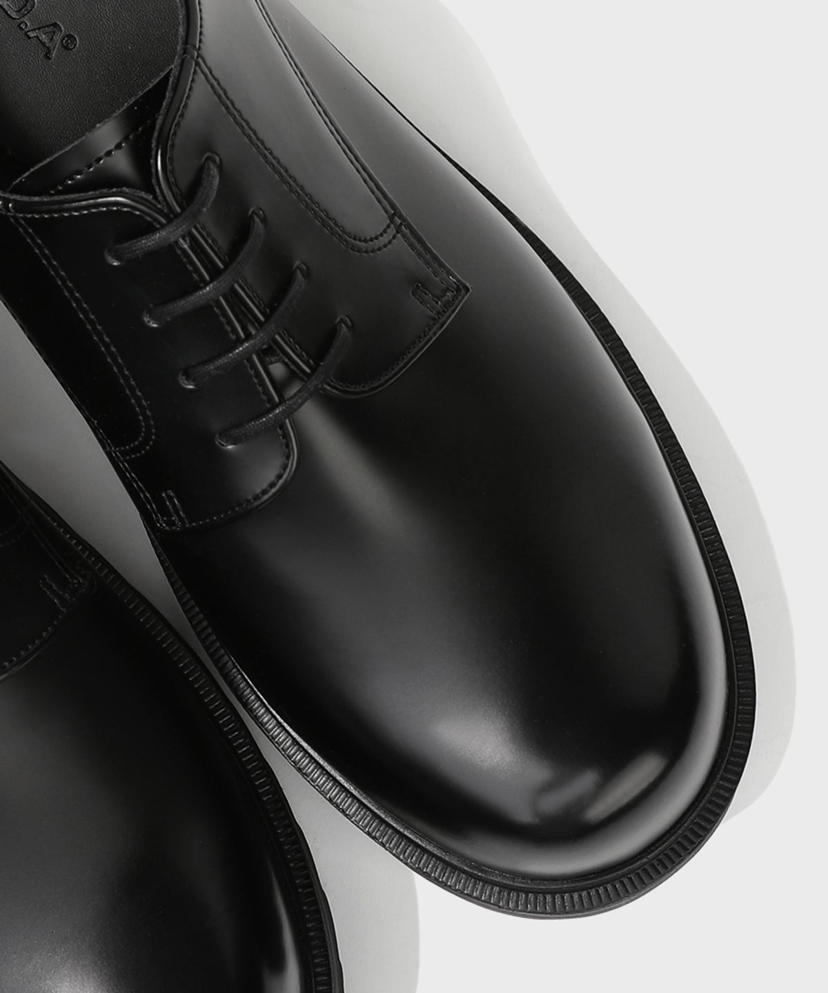 피렌체 아뜨리에(FIRENZE ATELIER) [SECOND.A Light] 볼륨 라운드토 5CM 더비 SL27 [SHINE BLACK]