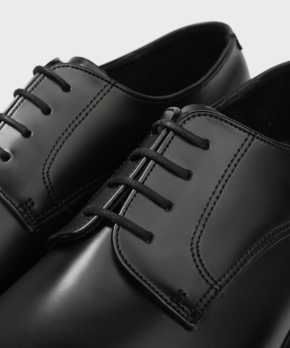 피렌체 아뜨리에(FIRENZE ATELIER) [SECOND.A Light] 볼륨 라운드토 5CM 더비 SL27 [SHINE BLACK]