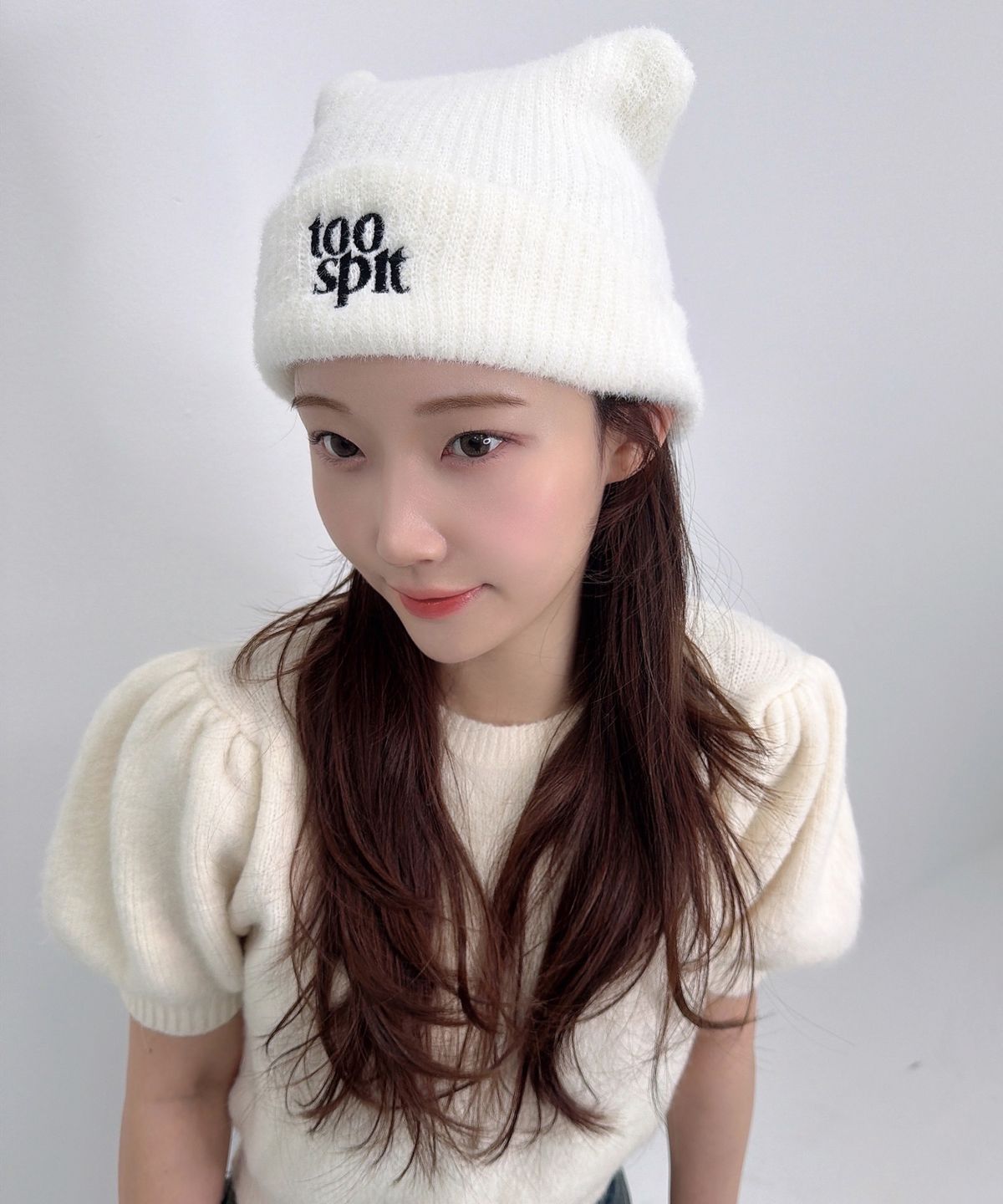 투에스핏(TOOSPIT) 자수 캣 비니 (로고/하트)