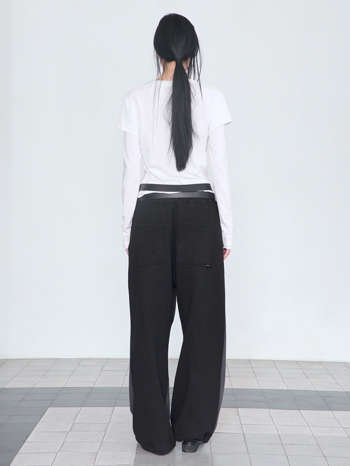 세릭(CERRIC) Reverse Banding Pants _ Navy