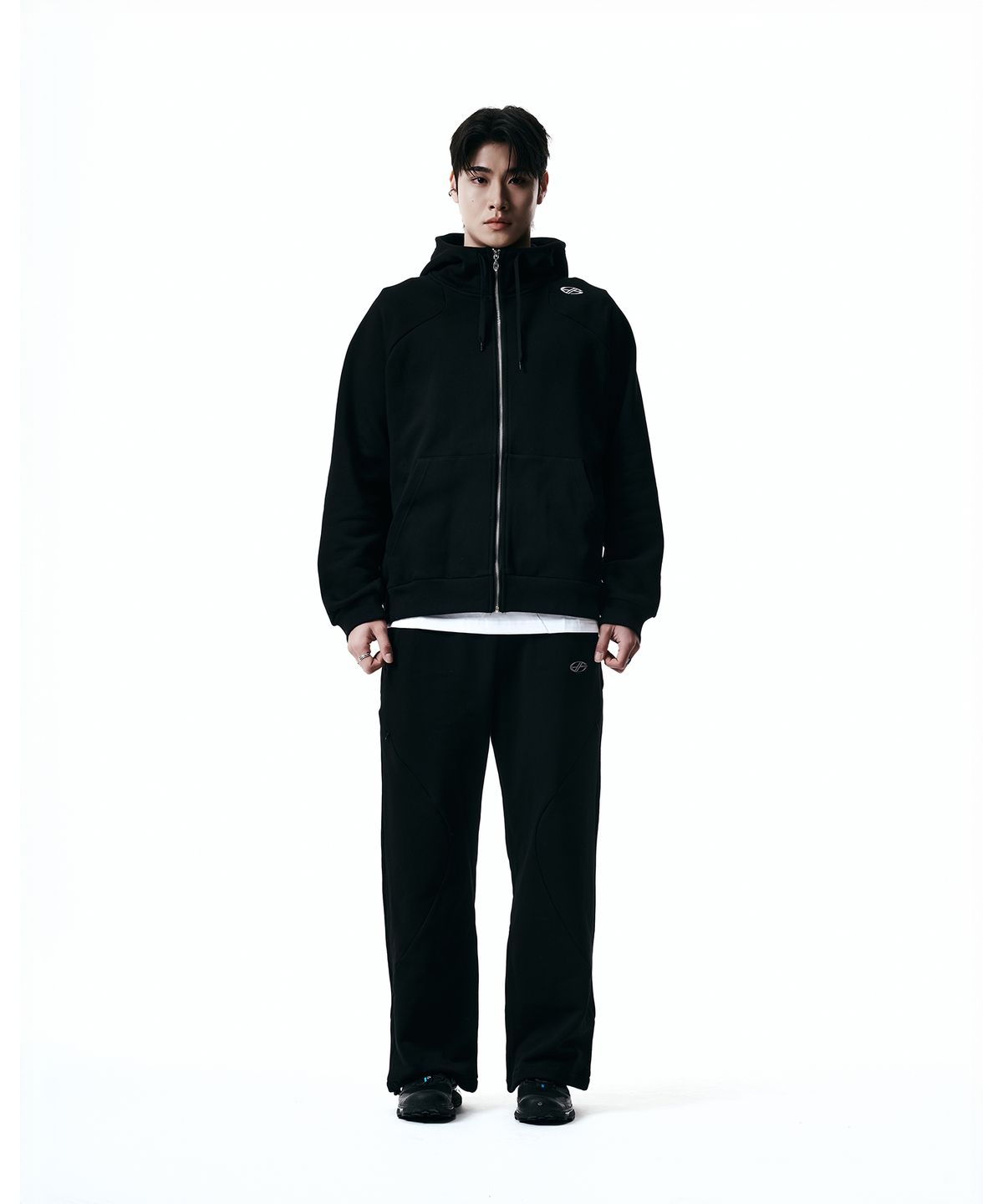 현피트(HYUNFIT) UNITY HOODIE ZIP-UP-[BLACK]