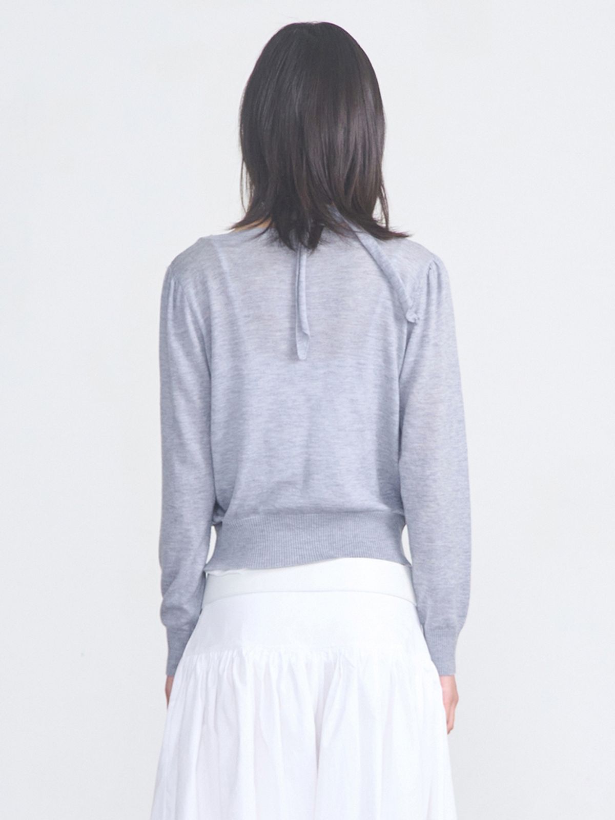 세릭(CERRIC) 2way Knit Cardigan _ Gray