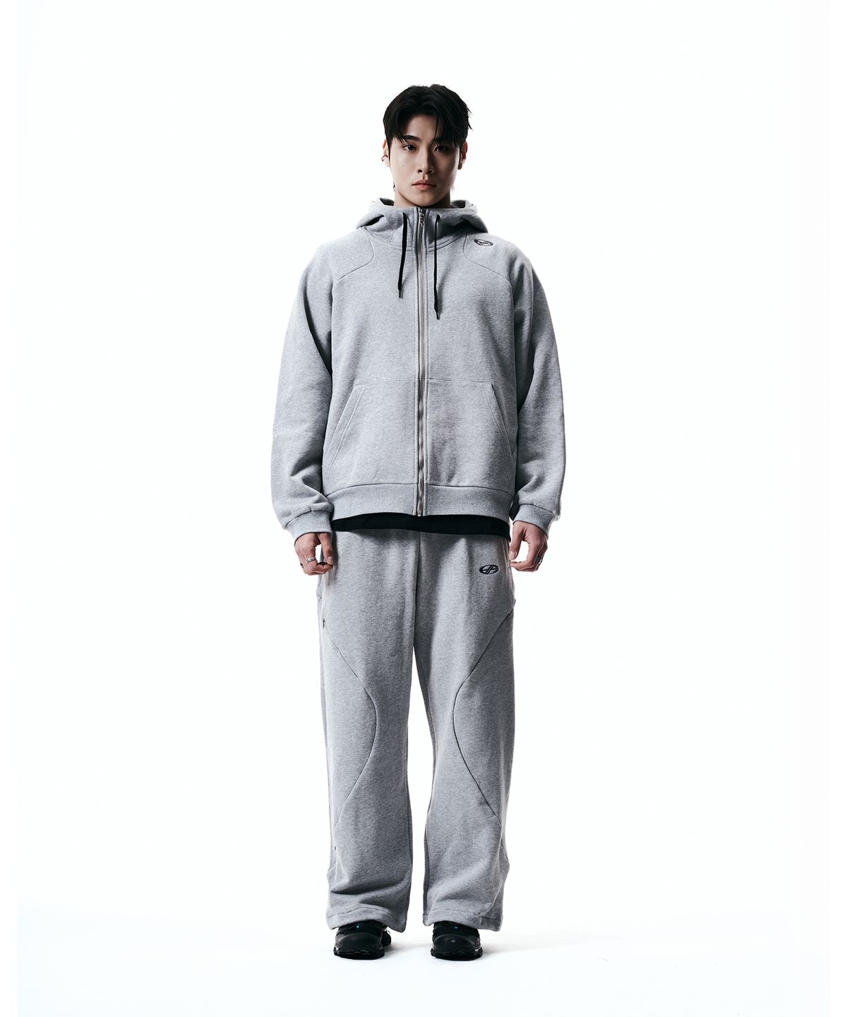 현피트(HYUNFIT) UNITY HOODIE ZIP-UP-[GRAY]
