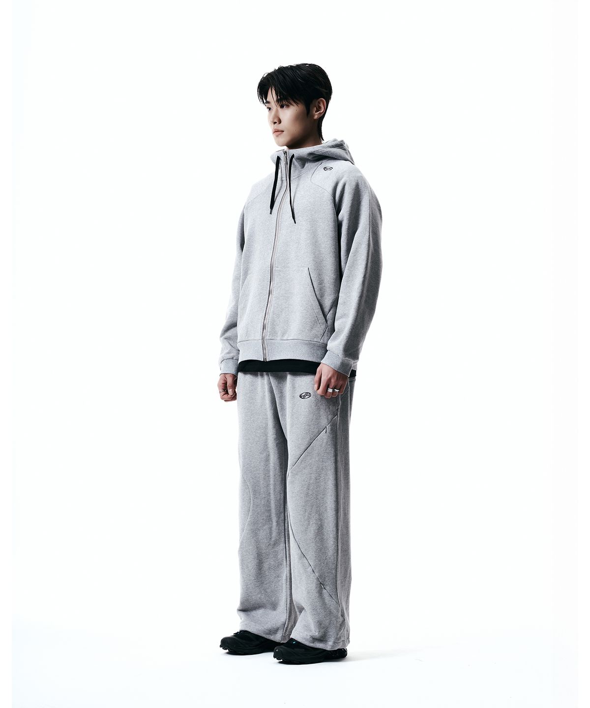 현피트(HYUNFIT) UNITY HOODIE ZIP-UP-[GRAY]