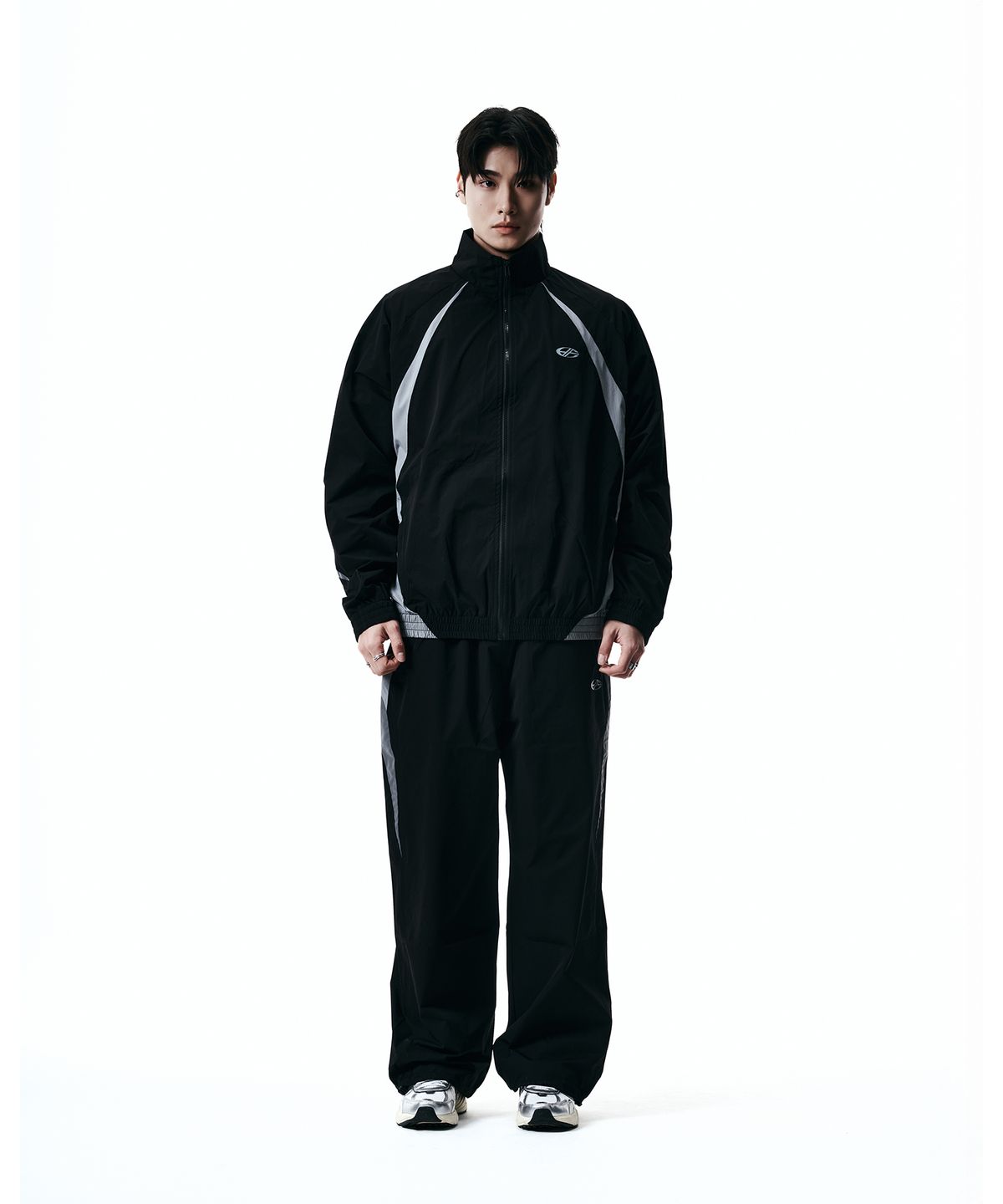 현피트(HYUNFIT) CONTRAST REFLECTIVE JACKET-[BLACK]