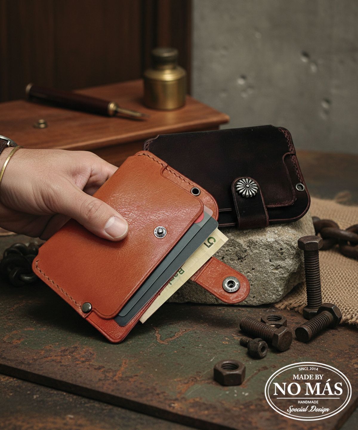 노마스(NO MAS) CHROME CASE vol.2(ORANGE TAN)