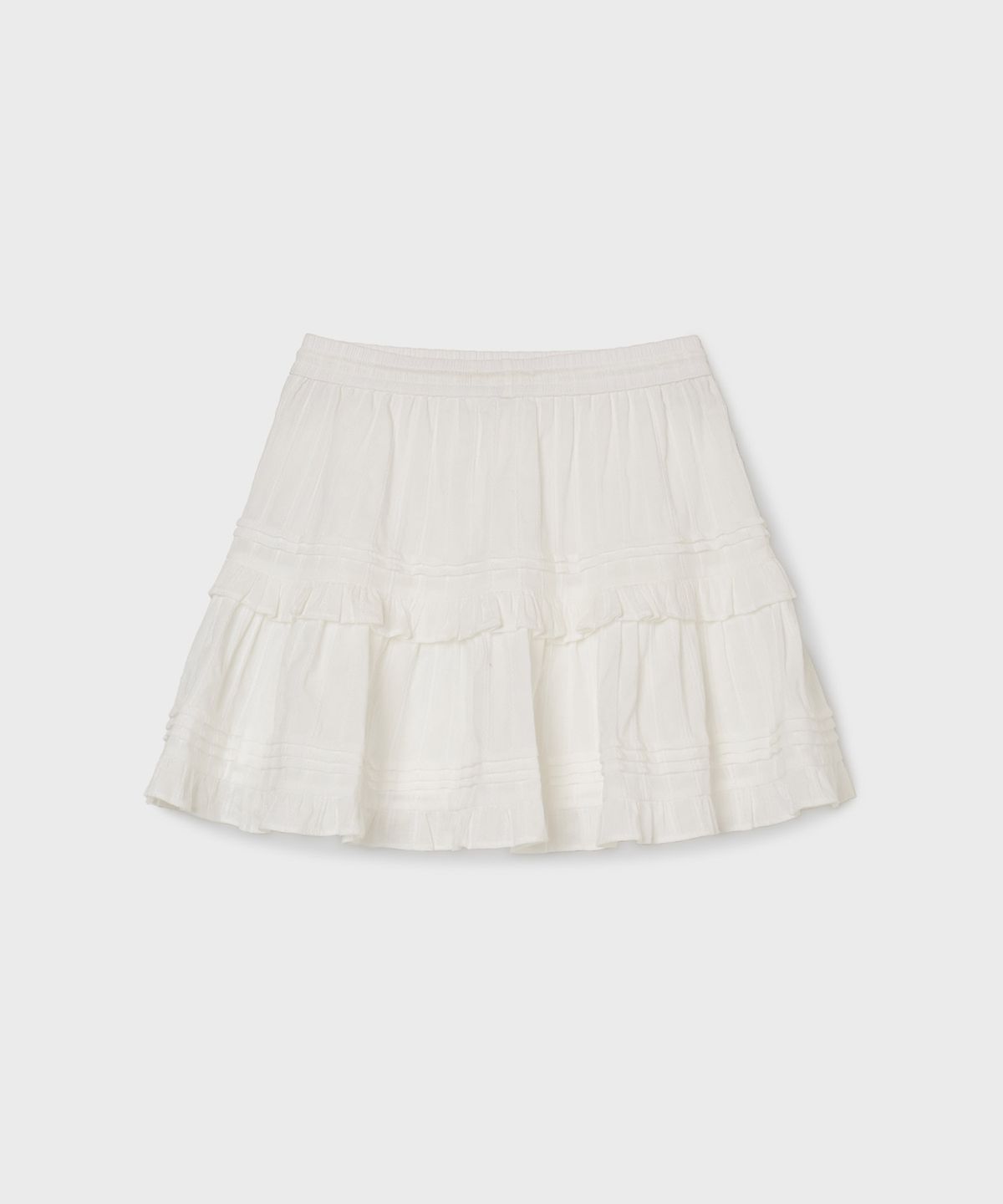 후아유(WHO.A.U) Dobby Short Tiered Skirt / WHWHG2535F