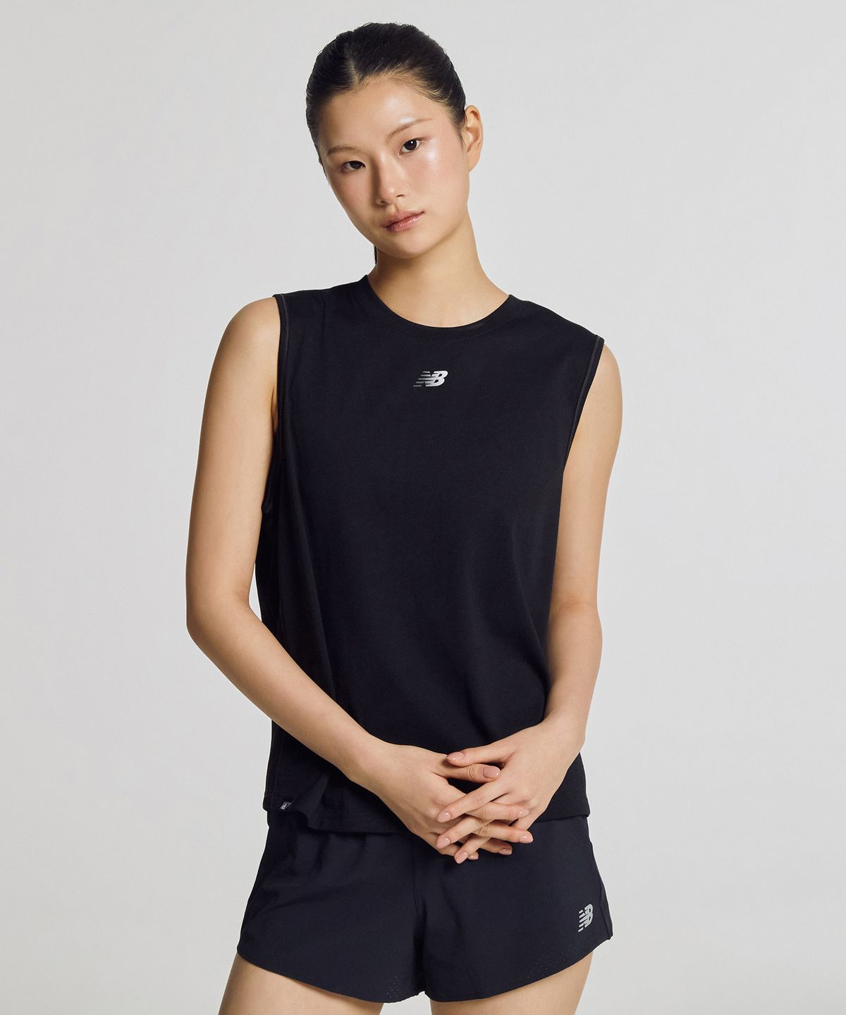 뉴발란스(NEW BALANCE) NBNGG25402 / WOMEN 퀵드라이 나시티 (BLACK)
