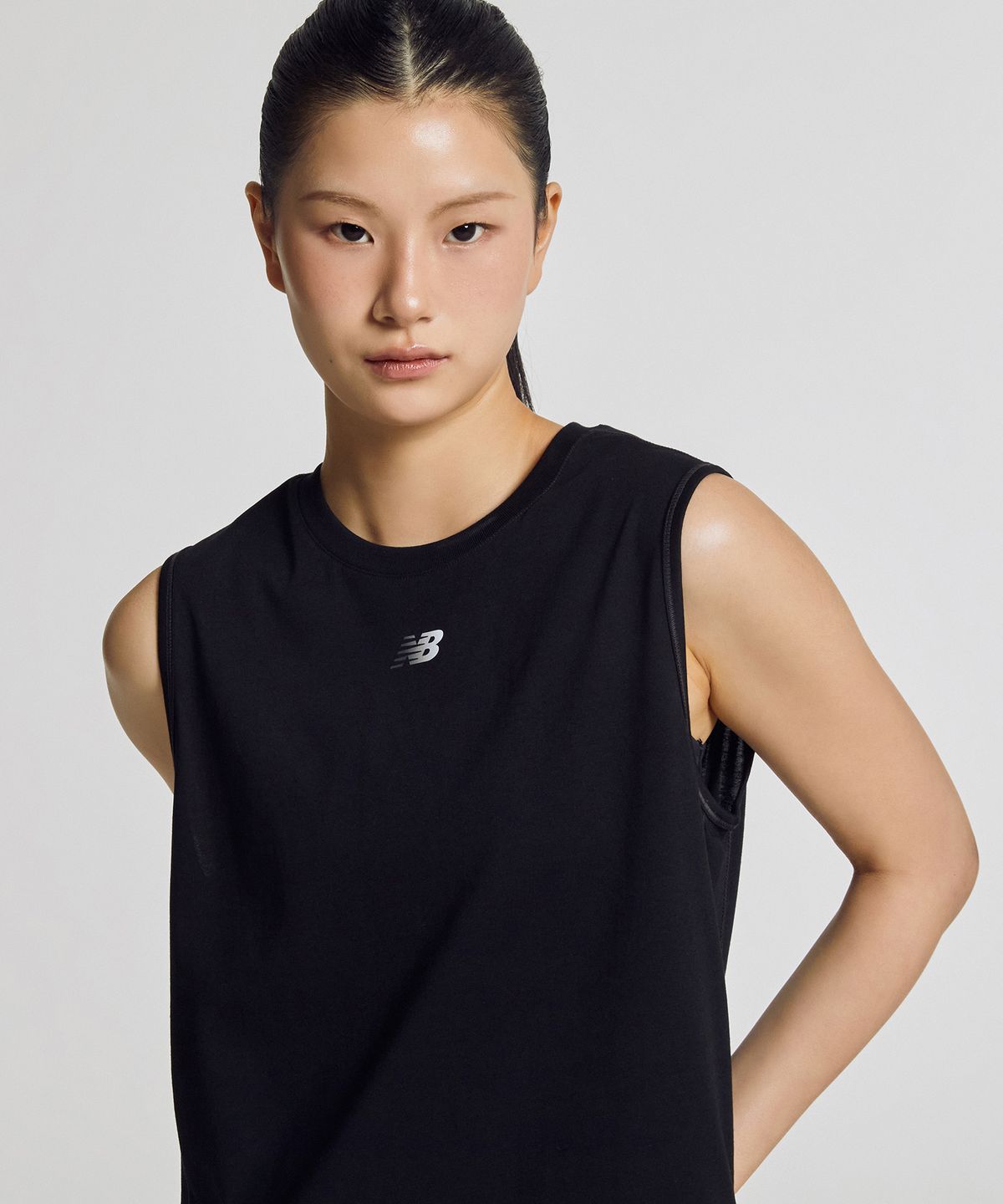 뉴발란스(NEW BALANCE) NBNGG25402 / WOMEN 퀵드라이 나시티 (BLACK)