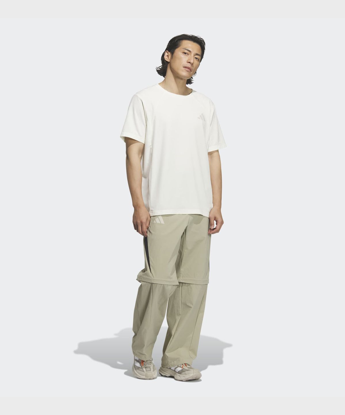 아디다스(ADIDAS) 테렉스 엑스플로릭 바람막이 지퍼 오프 팬츠 - 베이지 / KD4397