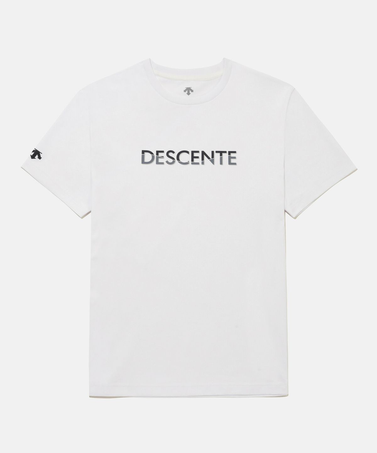 데상트(DESCENTE) 터프 워딩 그래픽 반팔 티셔츠 화이트 SR123UTS22