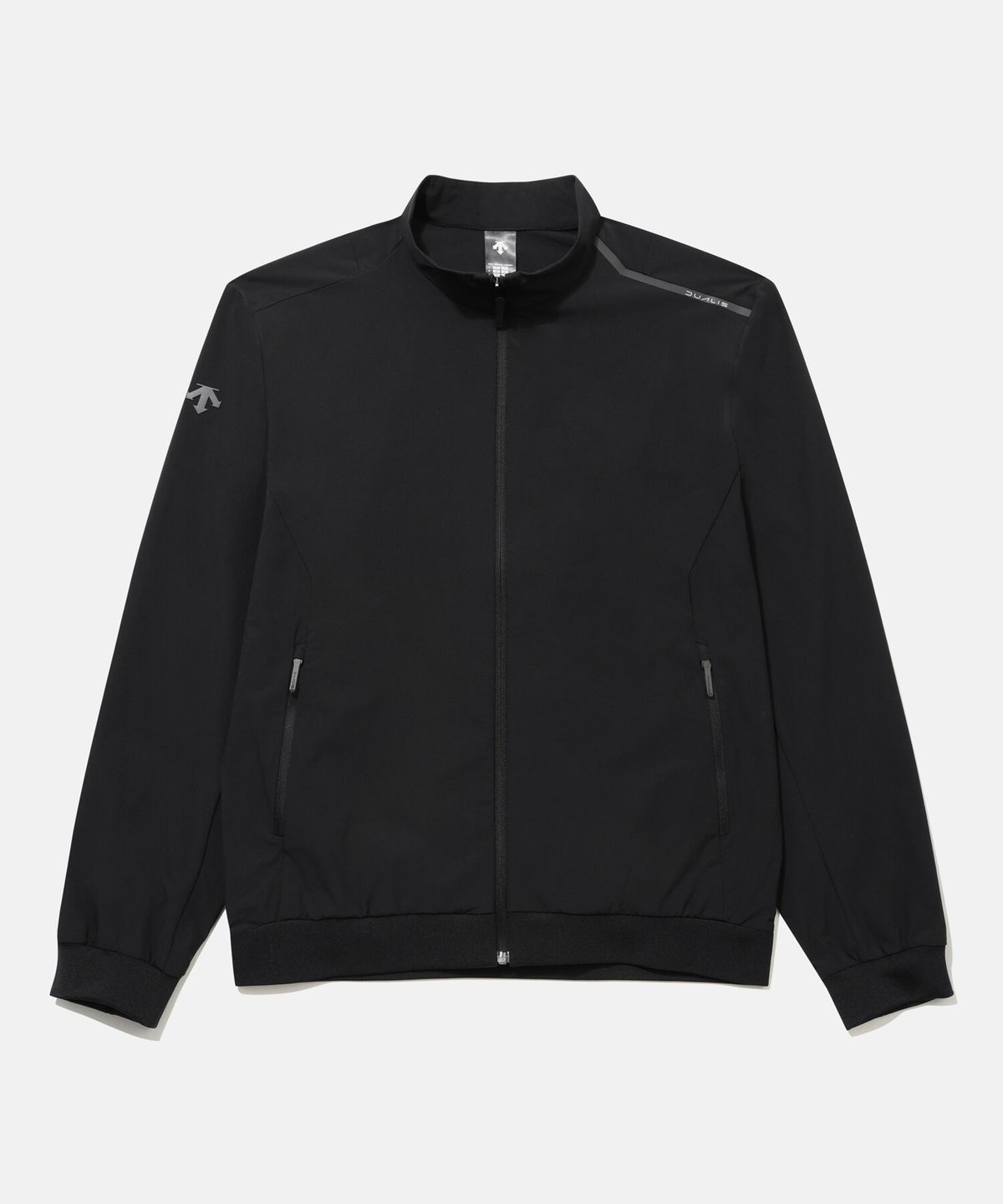 데상트(DESCENTE) 듀얼리스 스탠드넥 바람막이 블랙 SR121DWB22