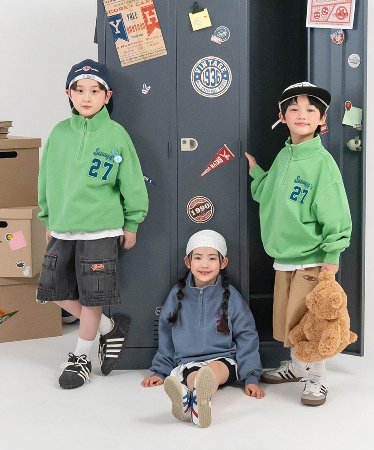 베리클로젯(BERRYCLOSET) 스웨거 다잉 반짚업 맨투맨