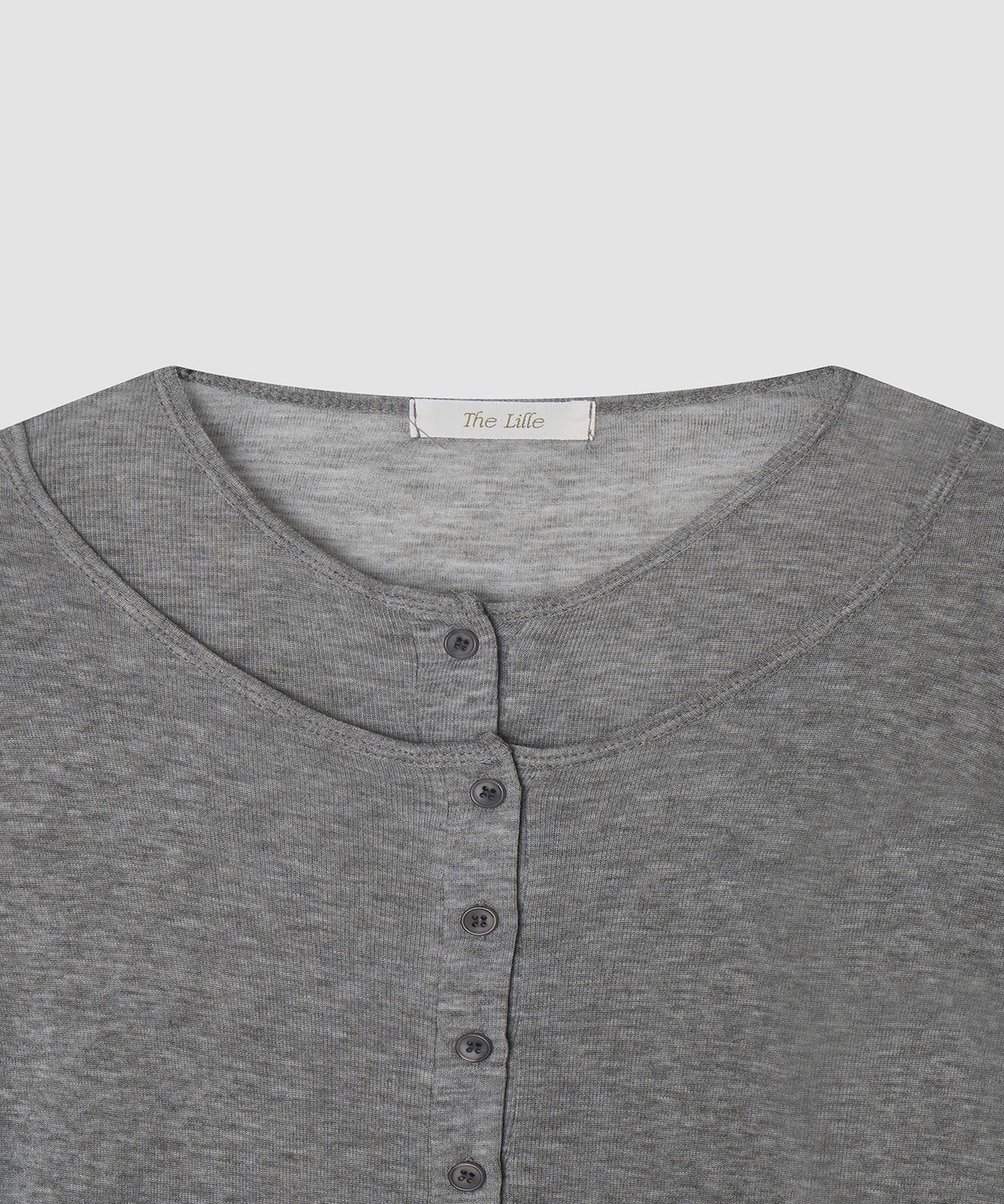 더 릴(THE LILLE) Layered Long Sleeve T_Gray