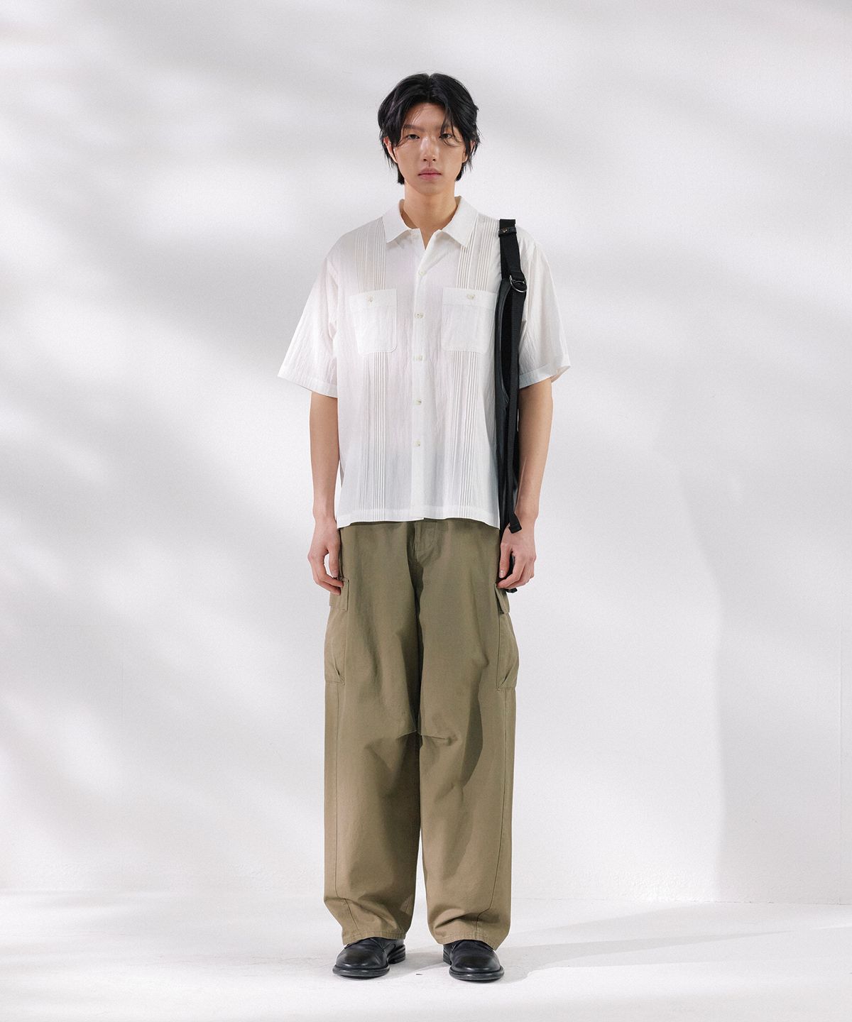 넌블랭크(NONBLANK) 코티드 토트 백_BLACK