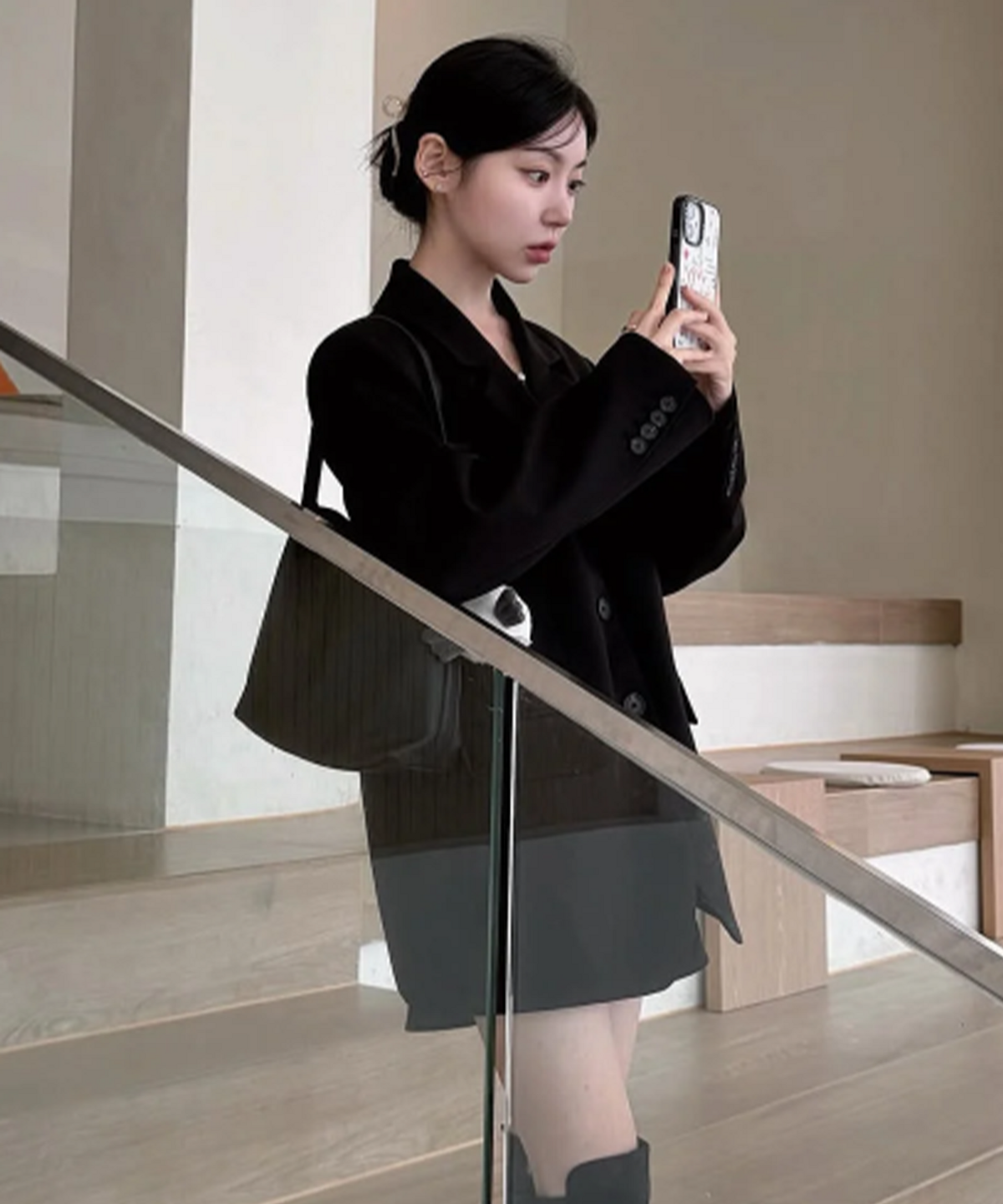 제너럴아이디어(GENERALIDEA) 뉴 애티튜드 클래식 테일러드 자켓 [BLACK] / GF1LJK503