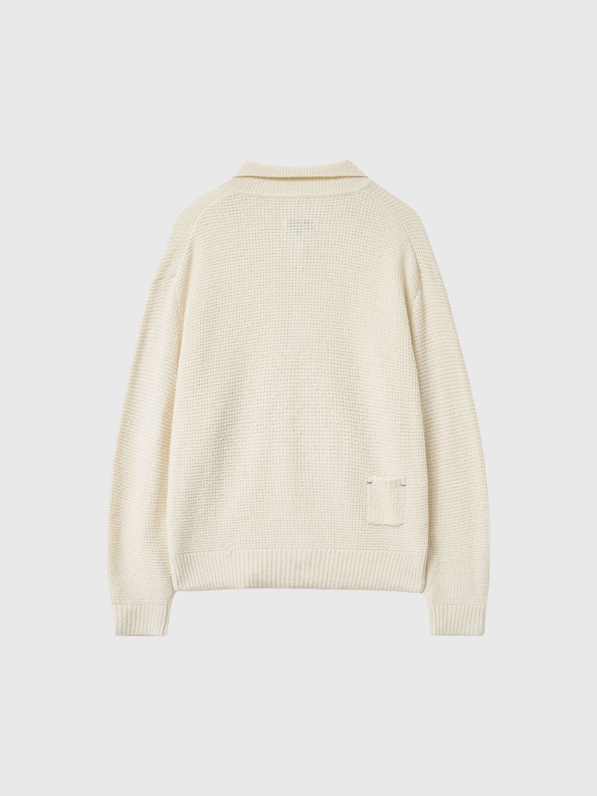 제너럴아이디어(GENERALIDEA) UNISEX 와플 부클 카라 가디건 [IVORY] / GF1UKC001