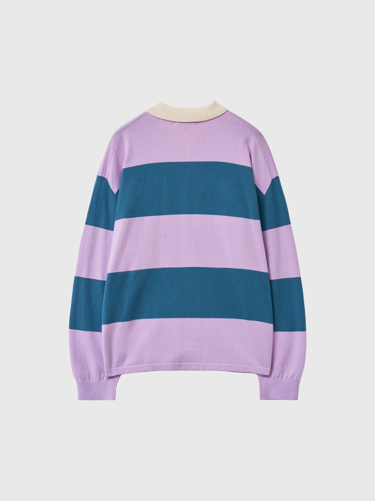 제너럴아이디어(GENERALIDEA) UNISEX 스트라이프 럭비 티셔츠 [VIOLET] / GF1UKP006
