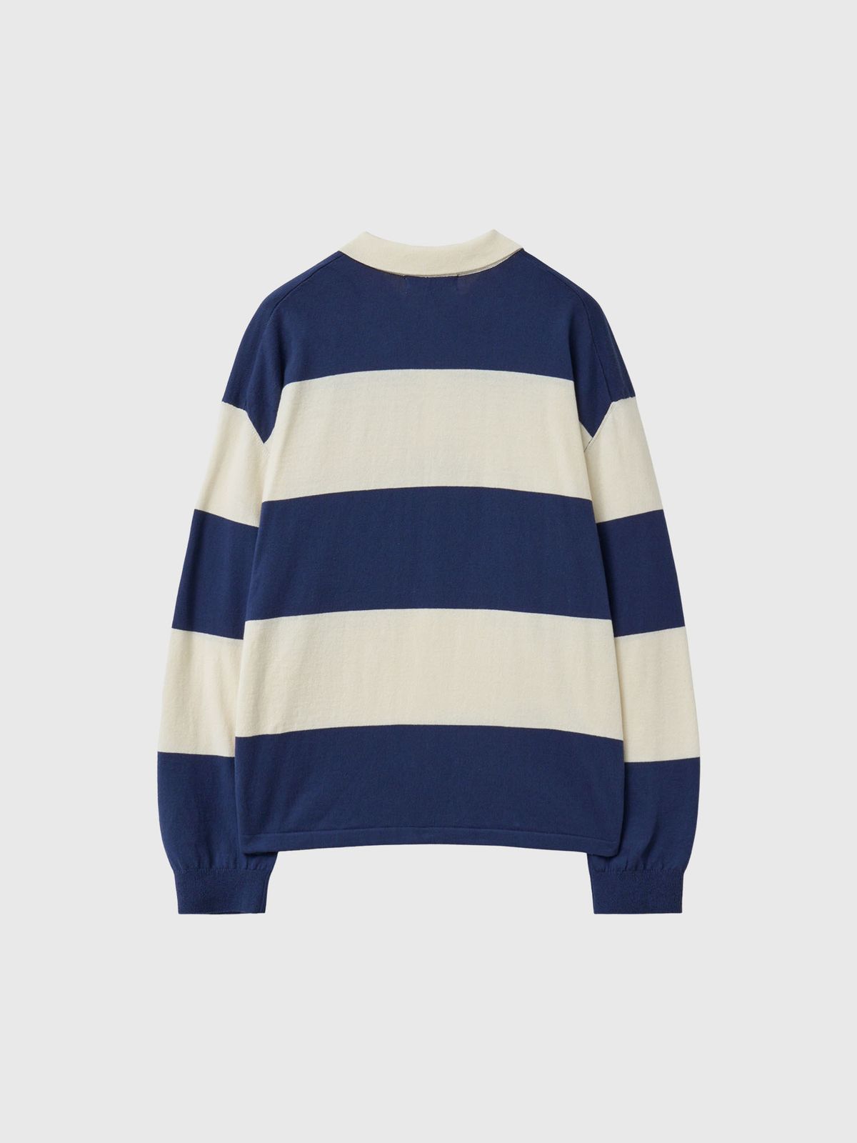 제너럴아이디어(GENERALIDEA) UNISEX 스트라이프 럭비 티셔츠 [NAVY] / GF1UKP006