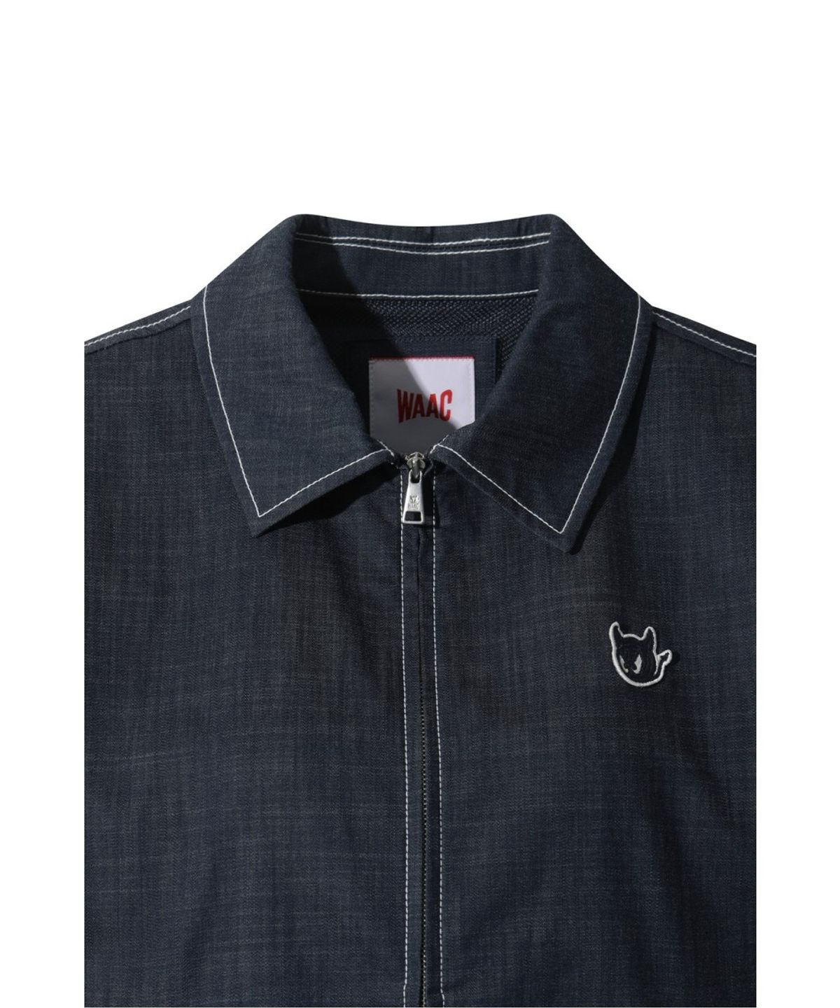 왁(WAAC) Women Denim like half vest WWVAS26121NYD